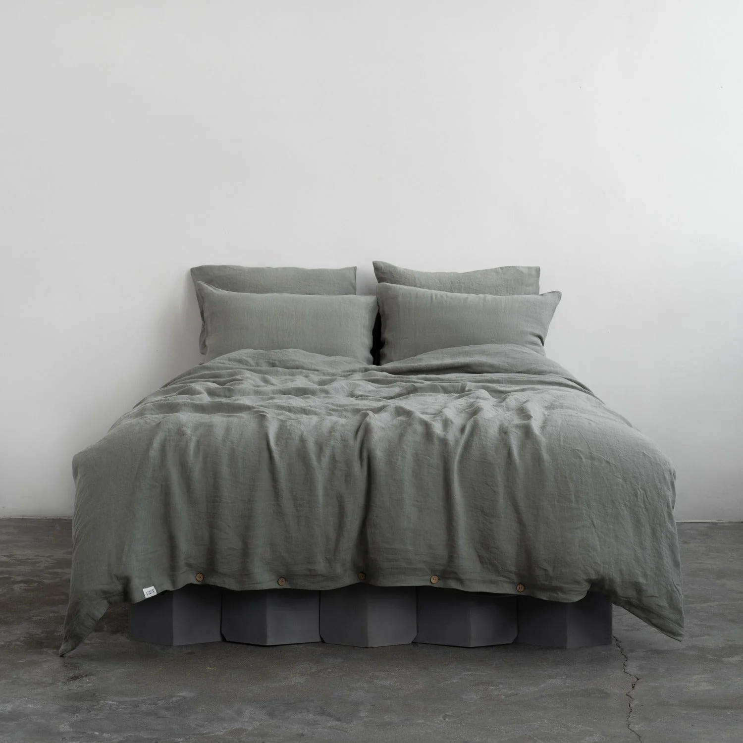 LIMITED EDITION Khaki Linen Duvet Cover Set