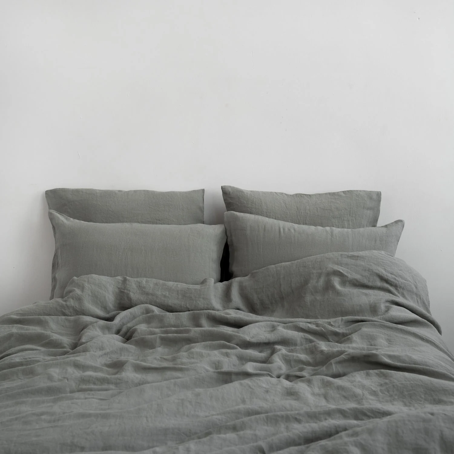 LIMITED EDITION Khaki Linen Duvet Cover Set - Image 2