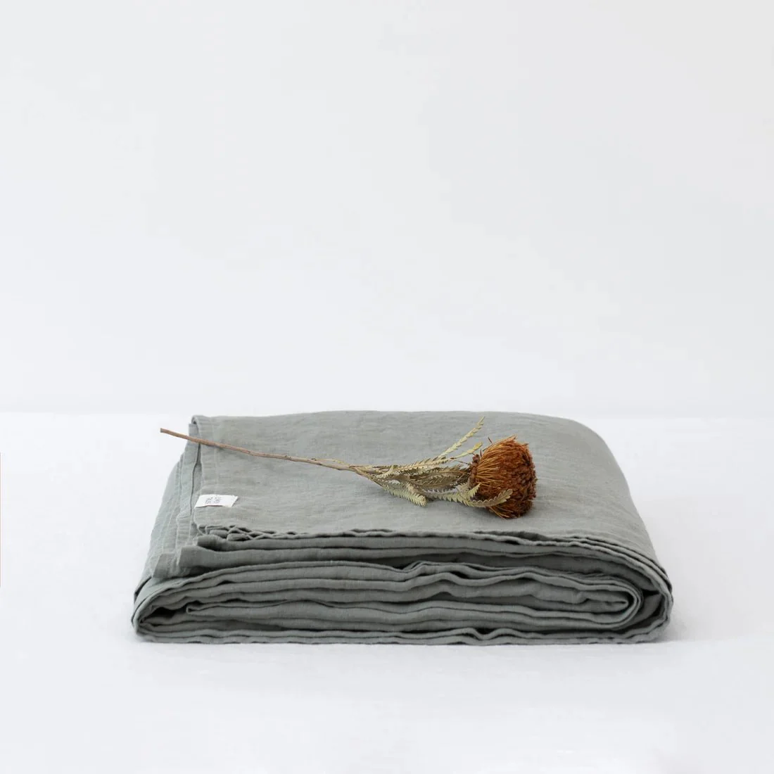 LIMITED EDITION Khaki Linen Flat Sheet