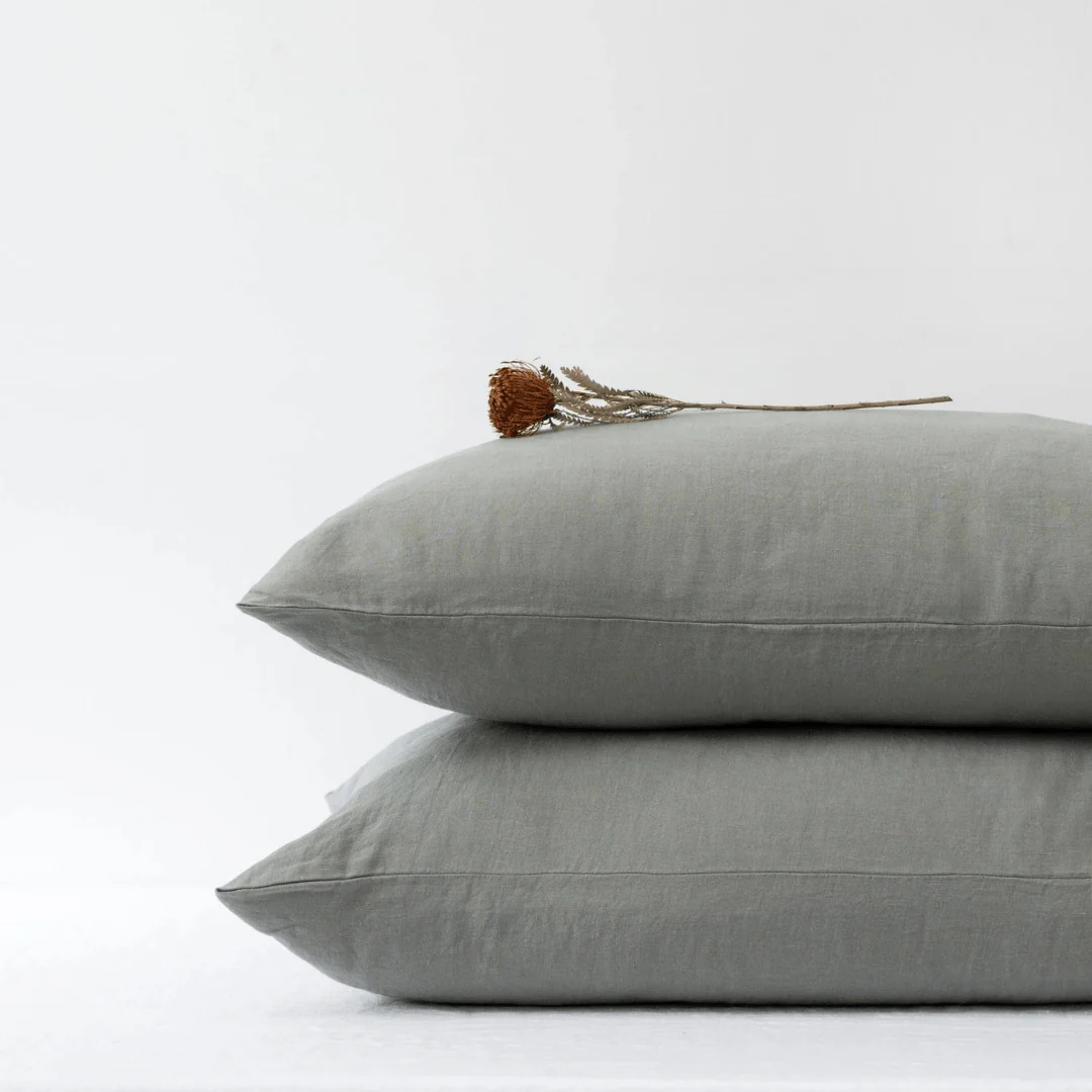 LIMITED EDITION Khaki Linen Pillowcase