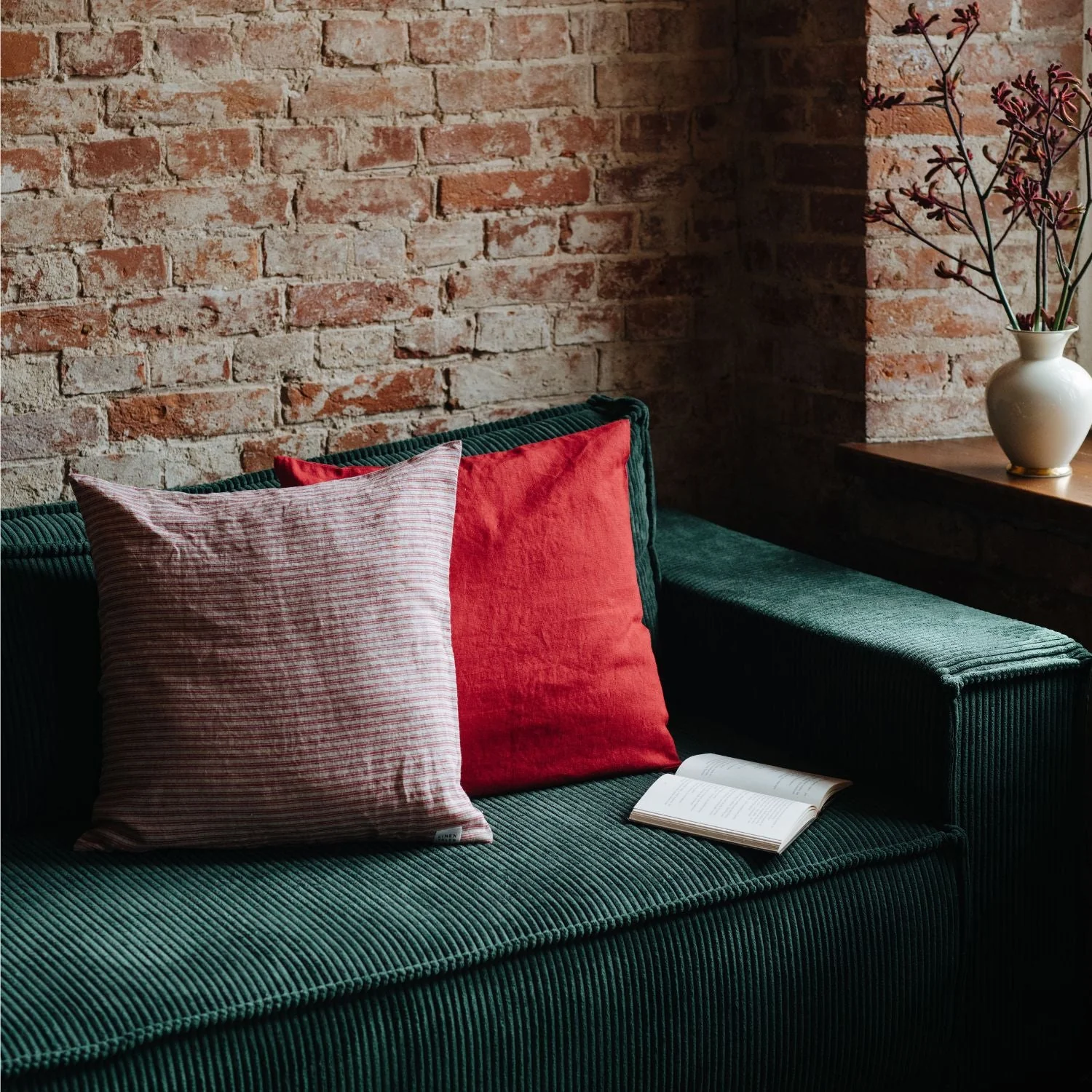Lava Falls Linen Cushion Cover - Image 3