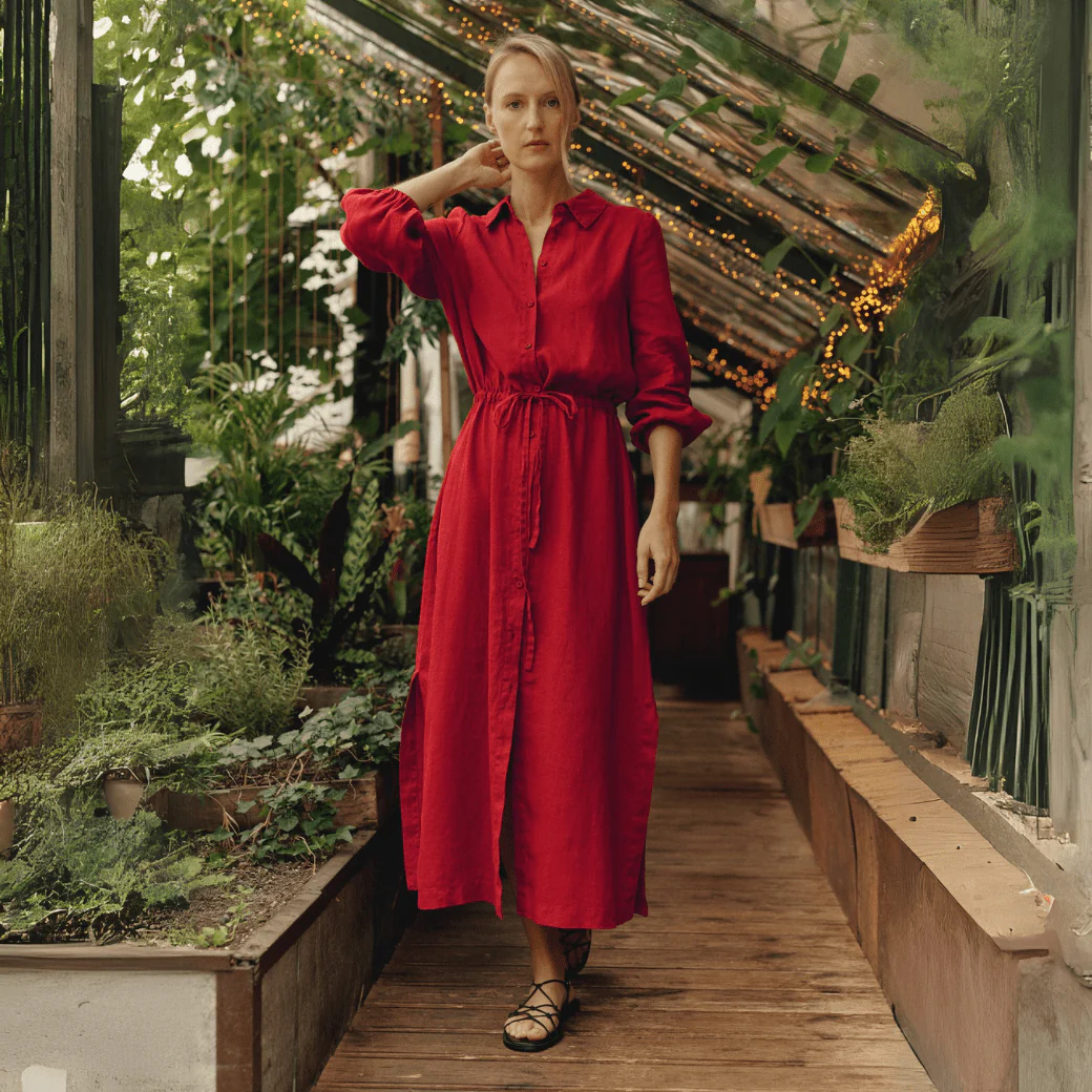 Lava Falls Linen Rhapsody Dress - Image 4