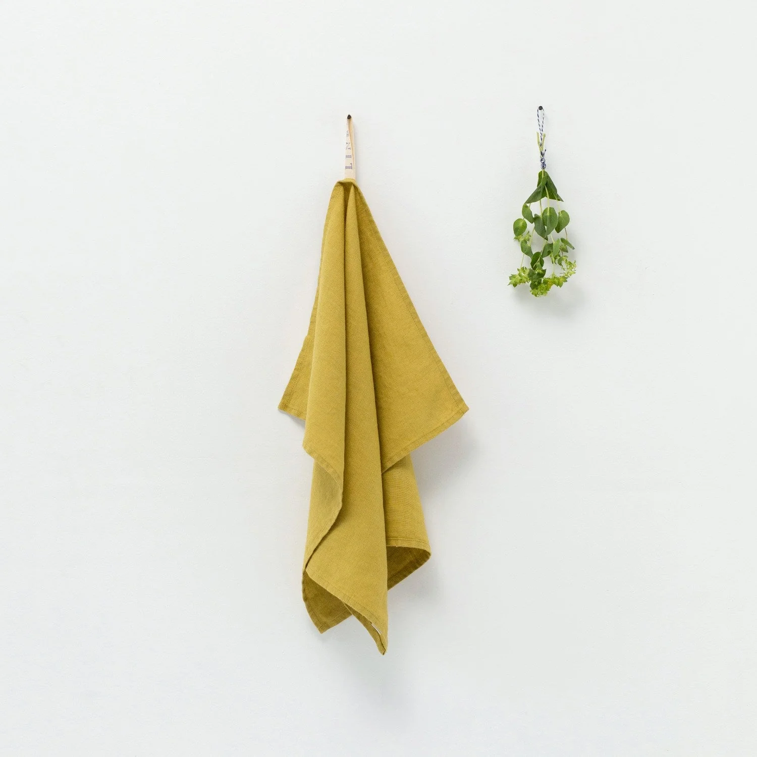 LIMITED EDITION Lemon Curry Linen Kitchen Towel