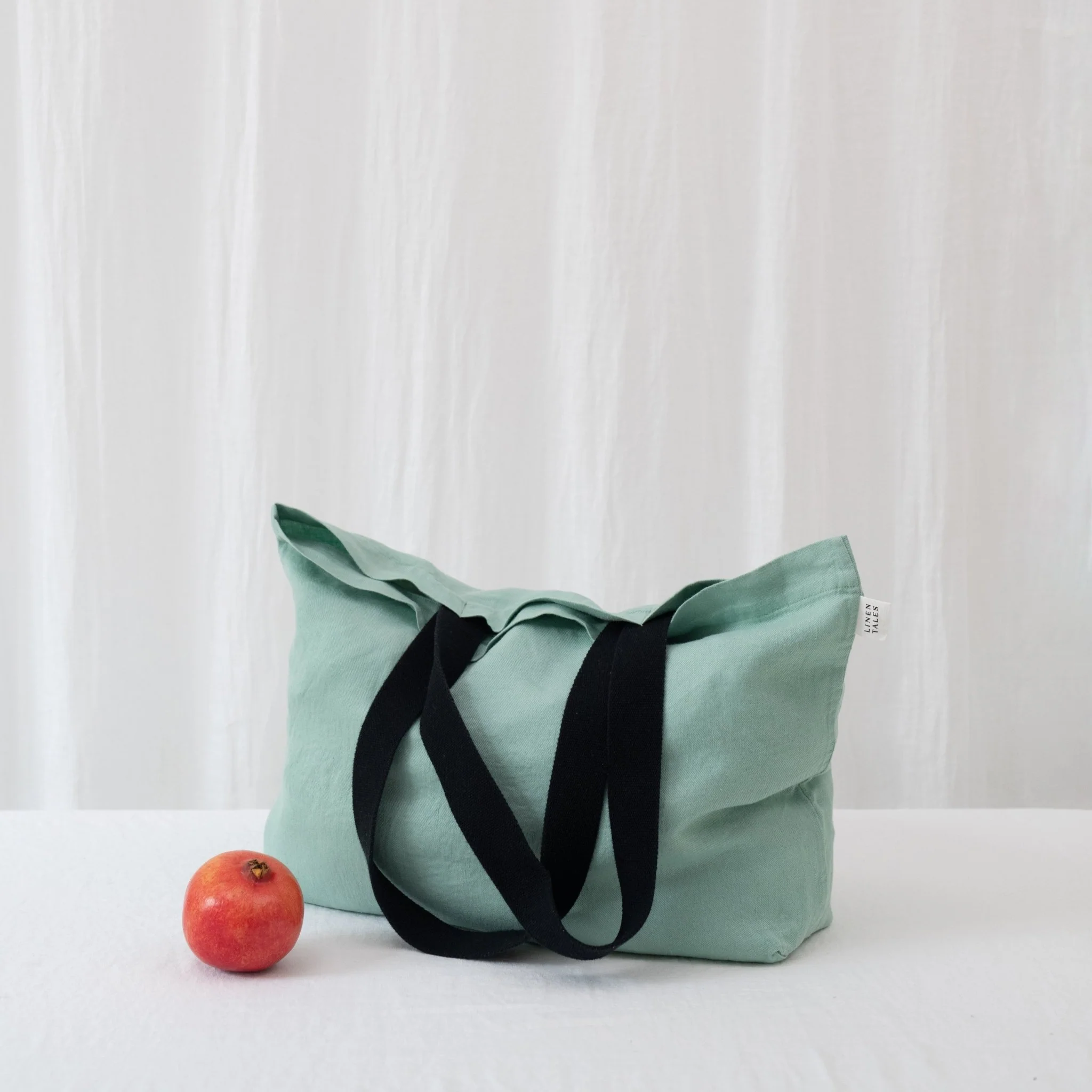 LIMITED EDITION Linen Tales Lichen Twill Linen Shoulder Bag - Image 2
