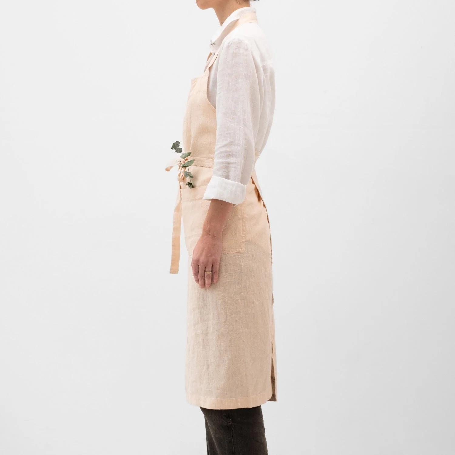 Brazilian Sand Linen Chef Apron - Image 2