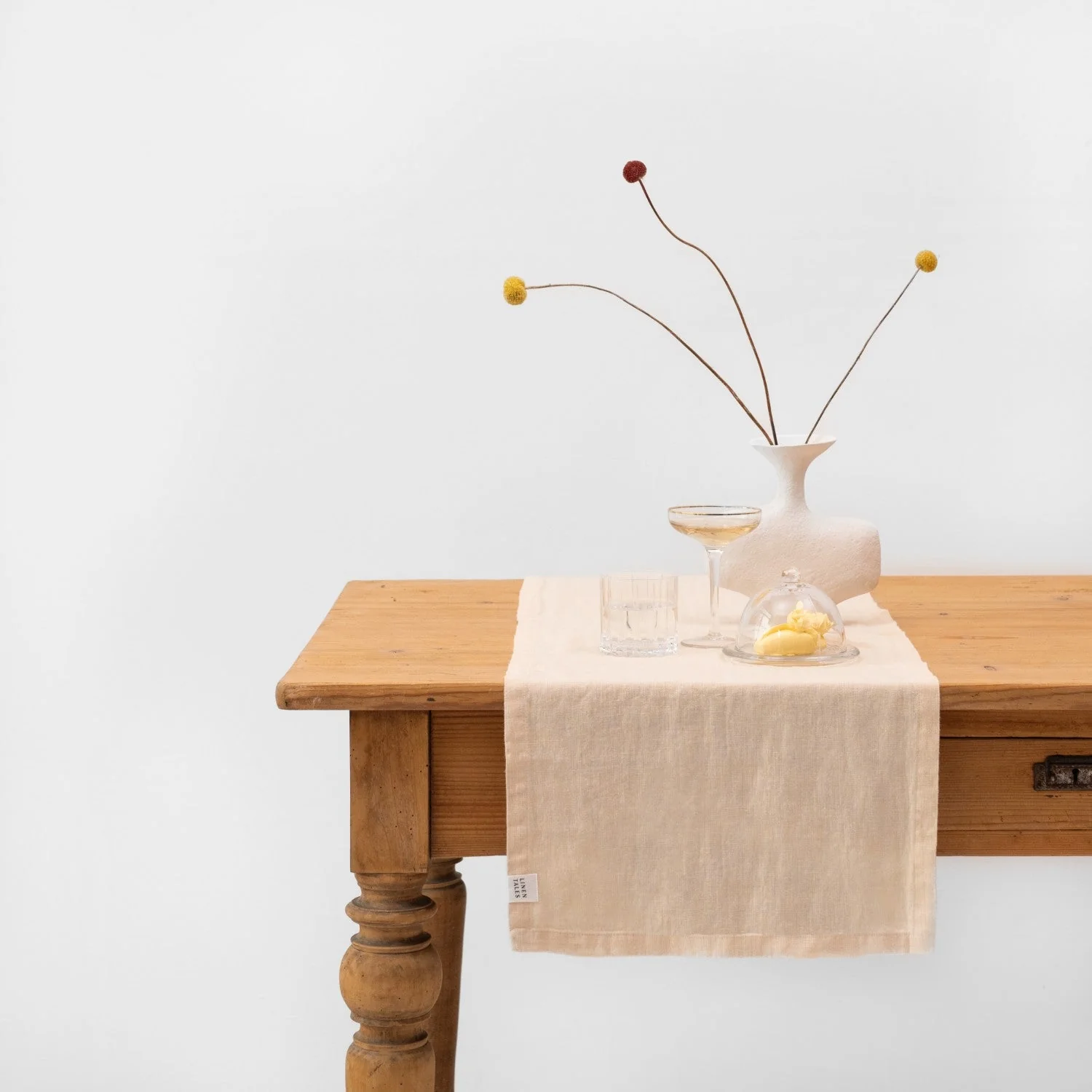 Brazilian Sand Linen Table Runner - Image 3