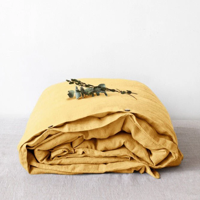 Butter Linen Duvet Cover