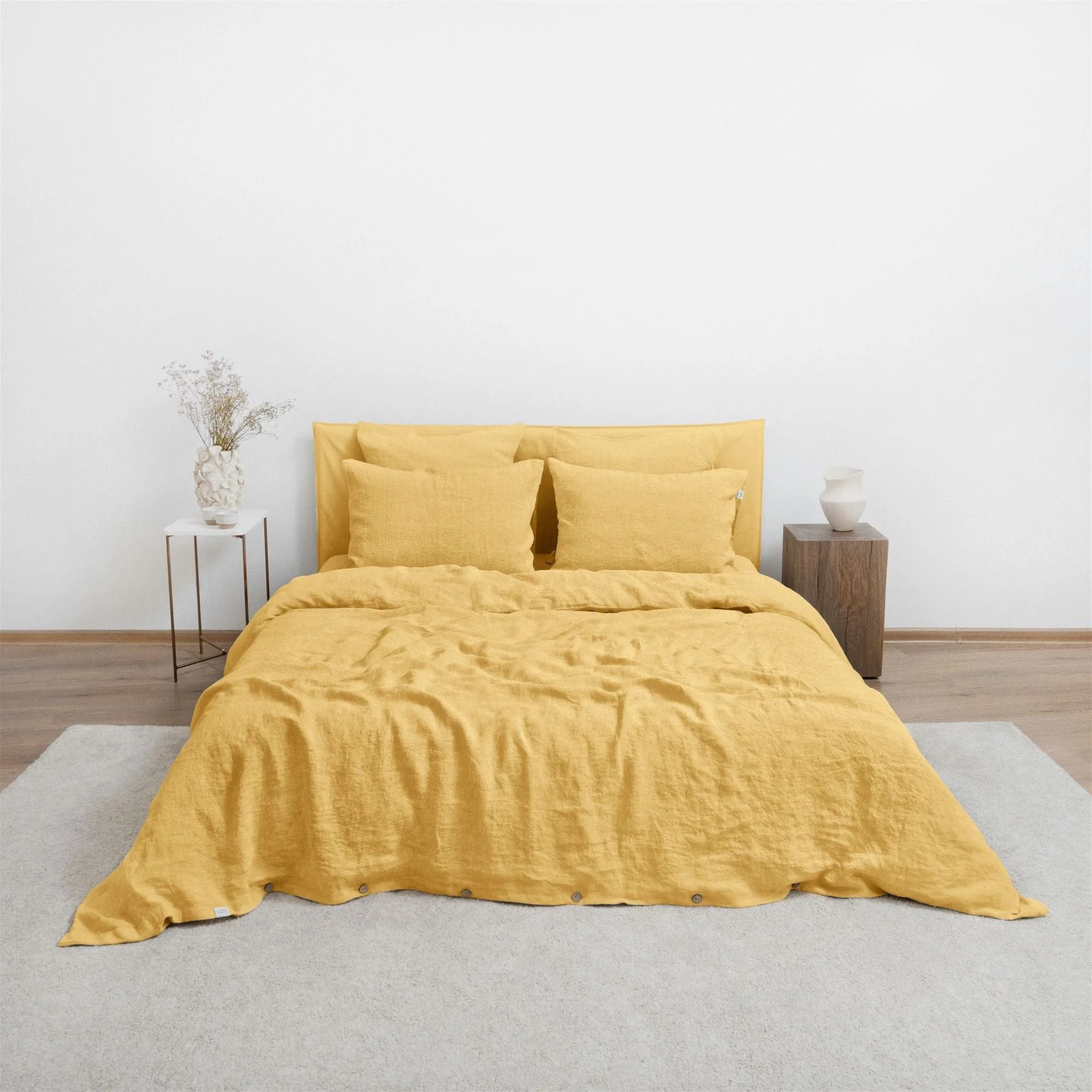 Butter Linen Duvet Cover - Image 2