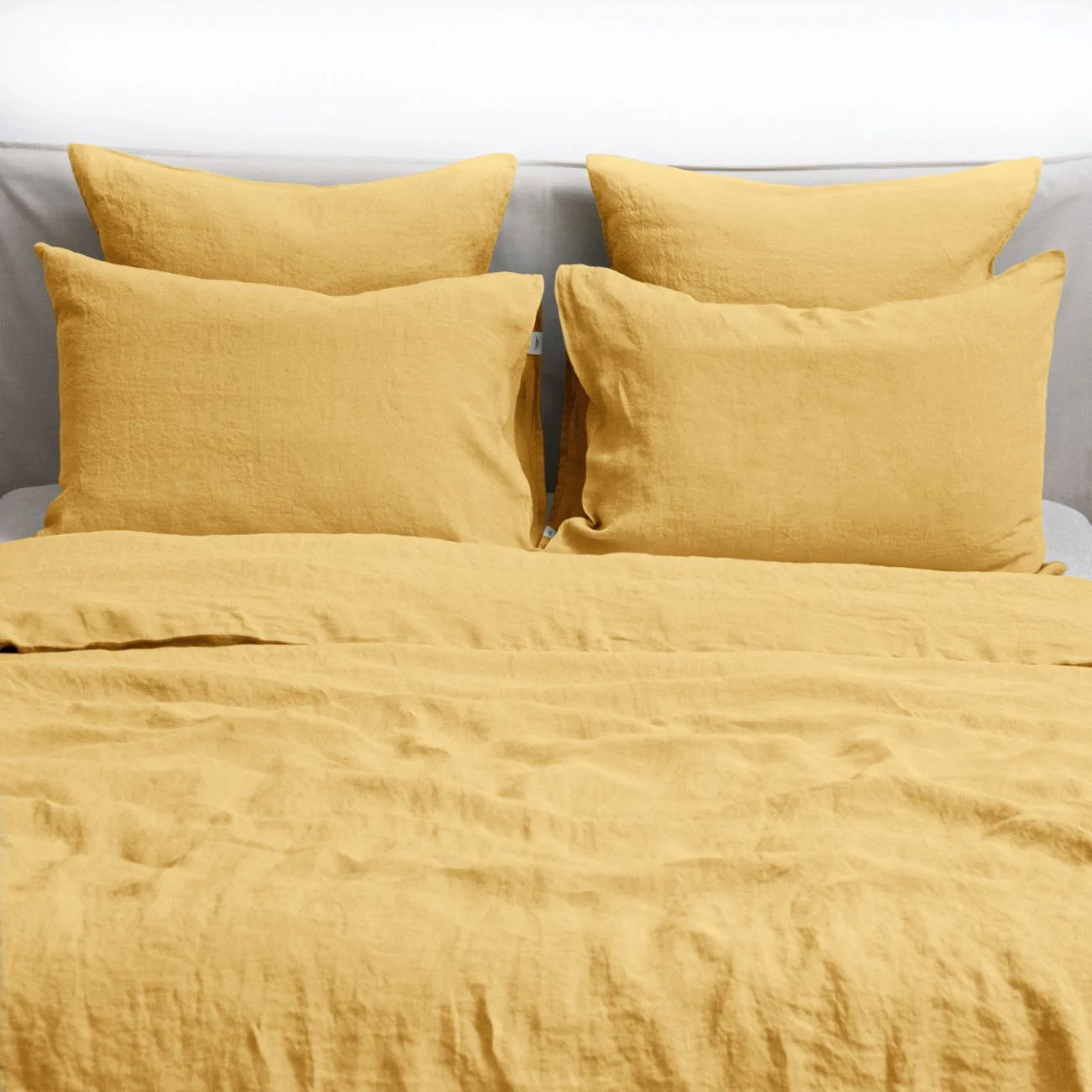 Butter Linen Duvet Cover Set - Image 2