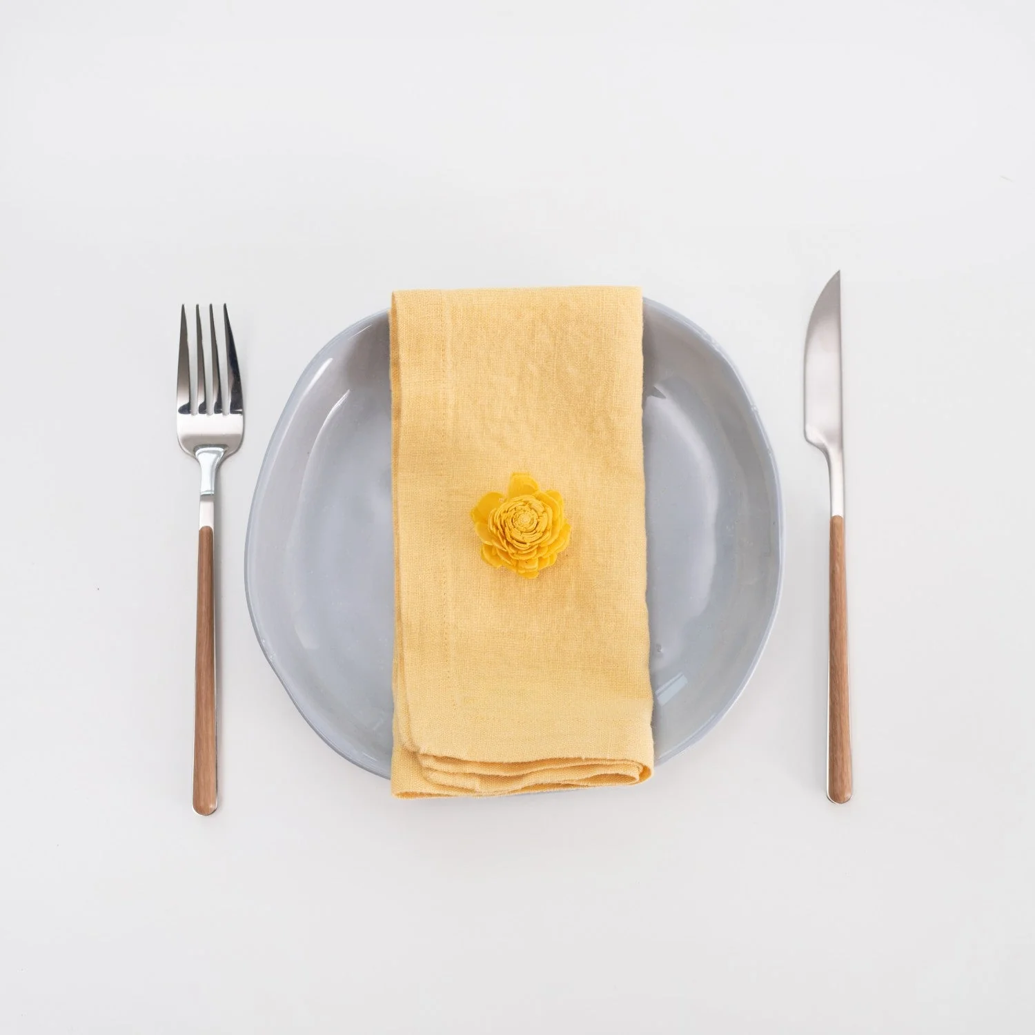 Butter Linen Napkins Set of 2