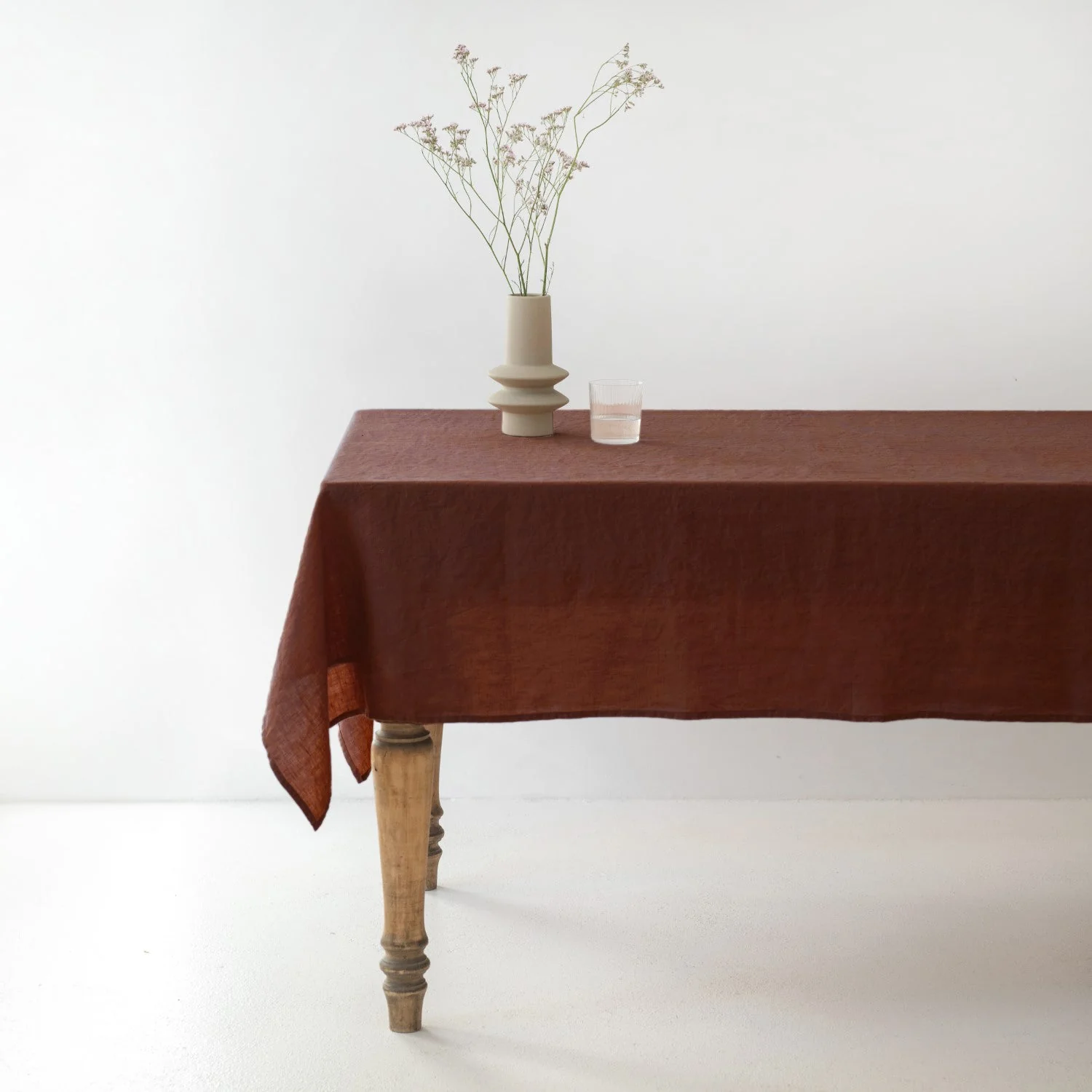 Chocolate Lightweight Linen Tablecloth