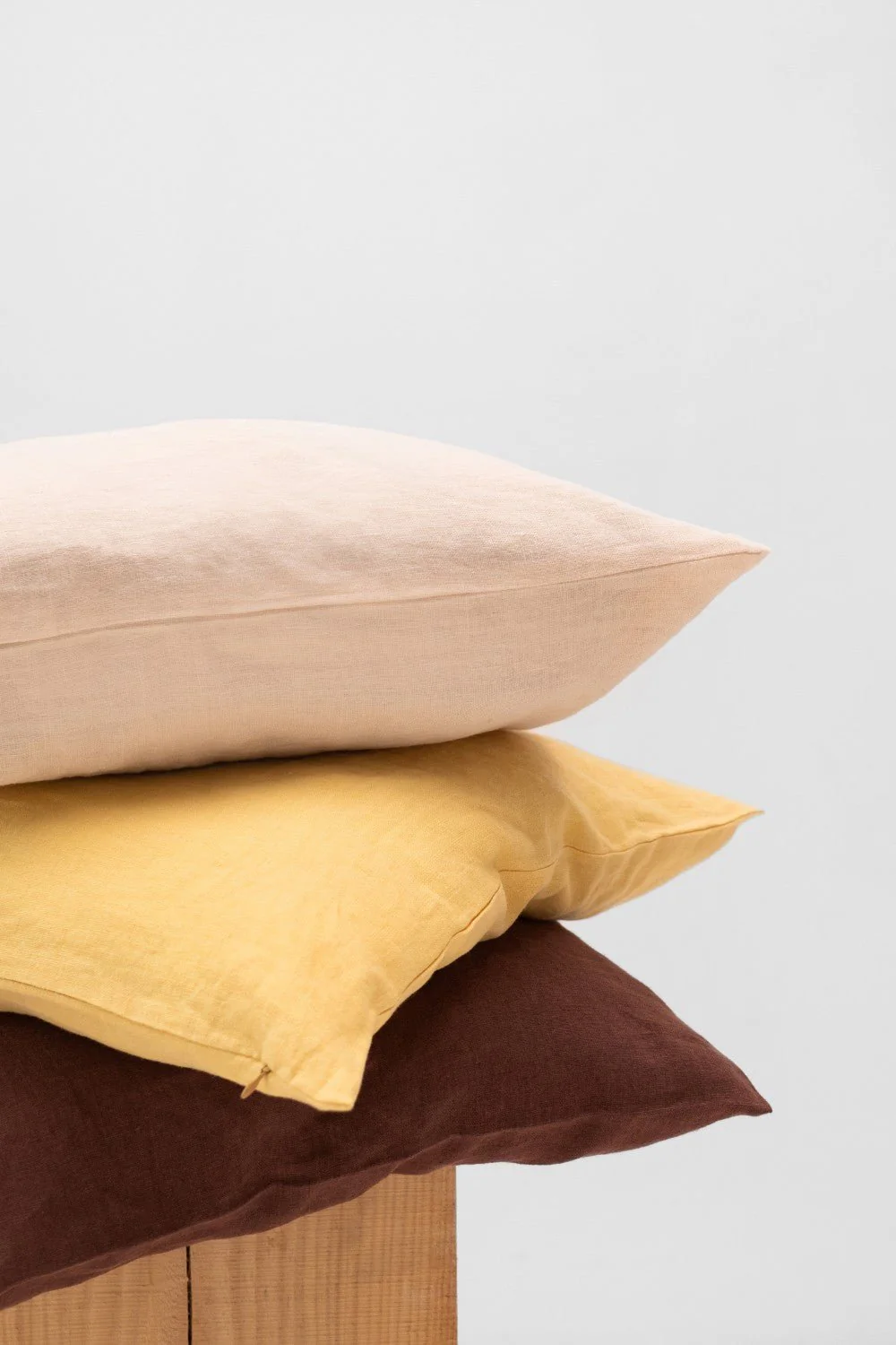 Chocolate Linen Cushion Cover - Image 2