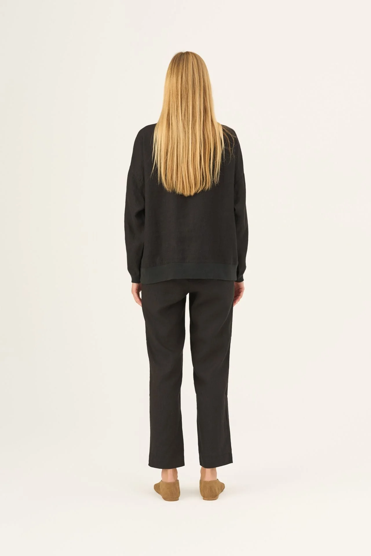 Black Linen Dahlia Jumper - Image 4