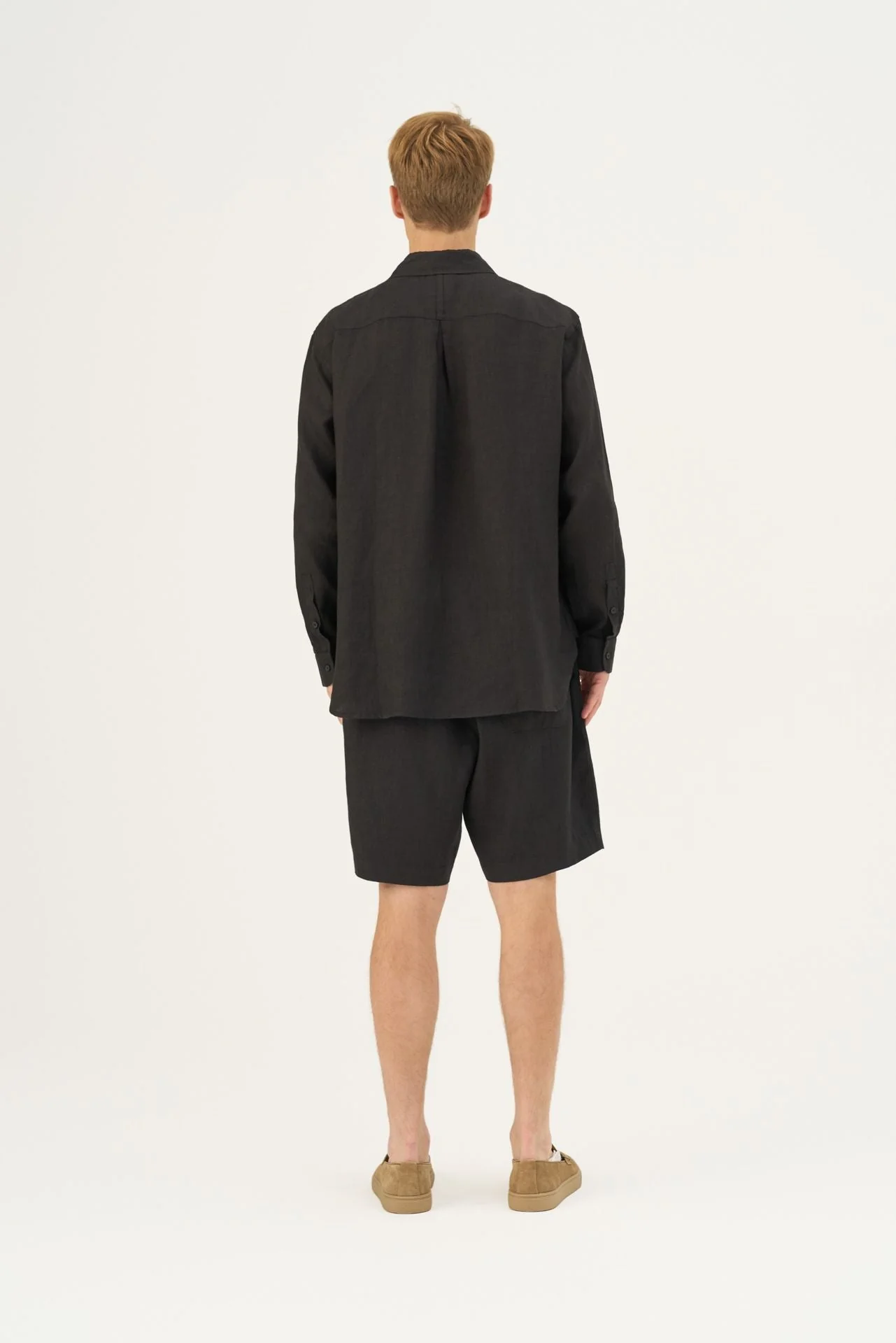 Black Linen Larch Shirt - Image 5