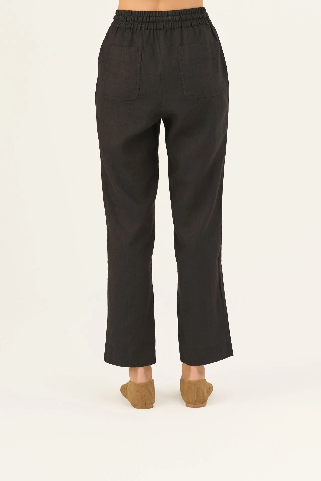 Black Linen Octave Trousers - Image 6