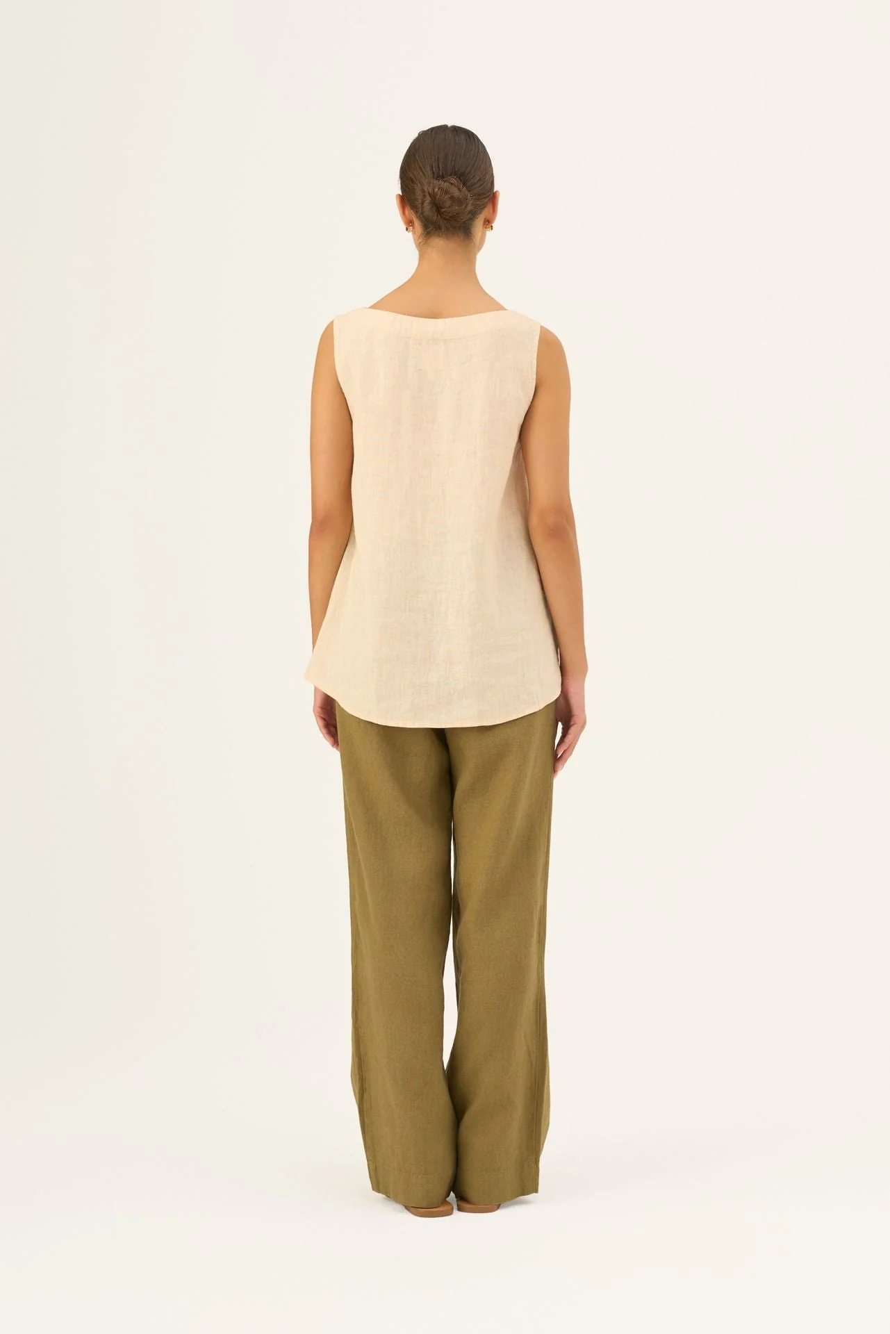 Brazilian Sand Linen Audrey Top - Image 4