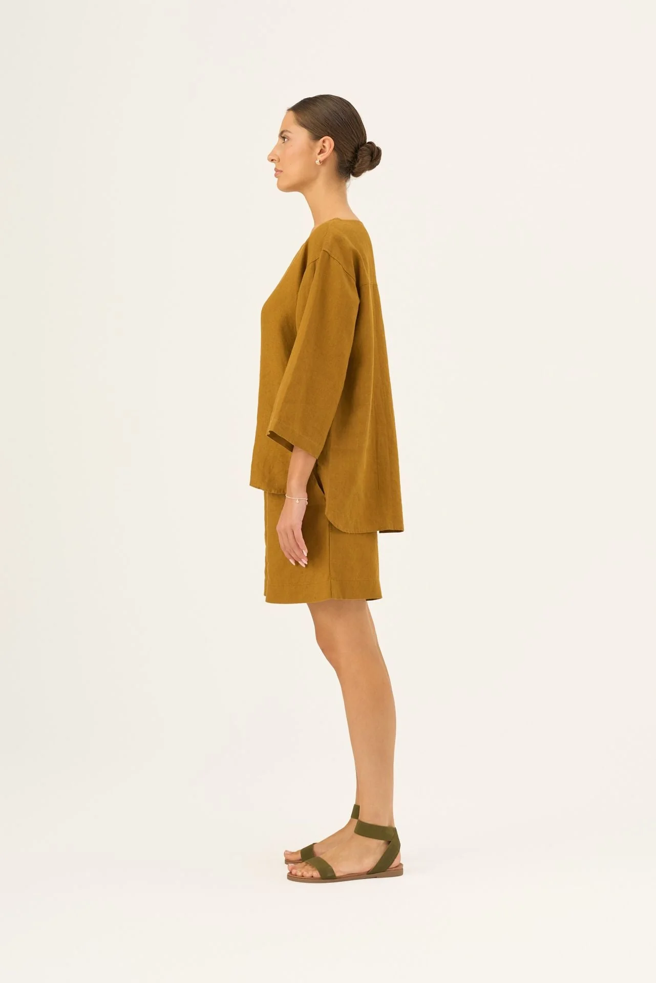 Bronze Linen Bilberry Top - Image 3