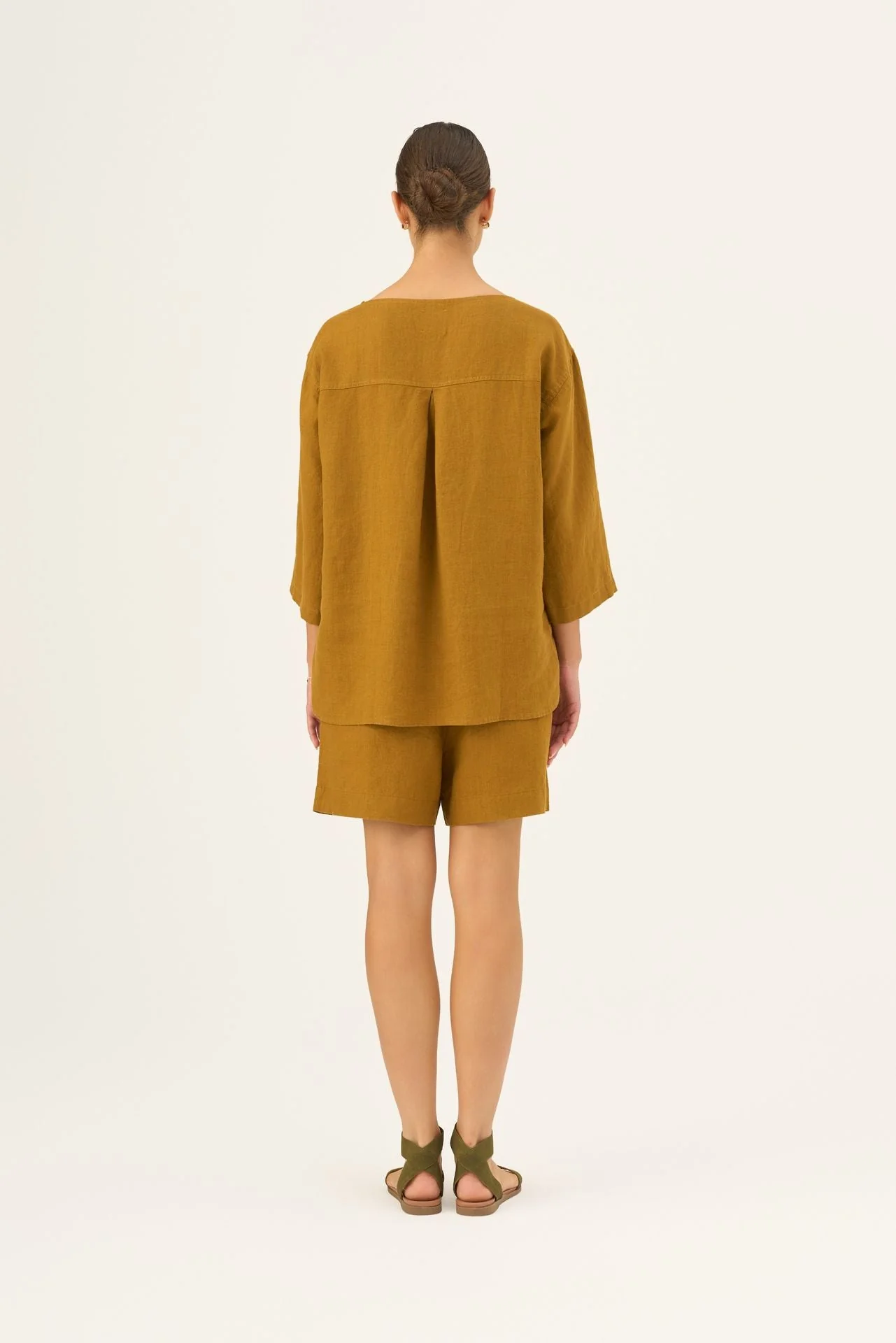 Bronze Linen Bilberry Top - Image 4