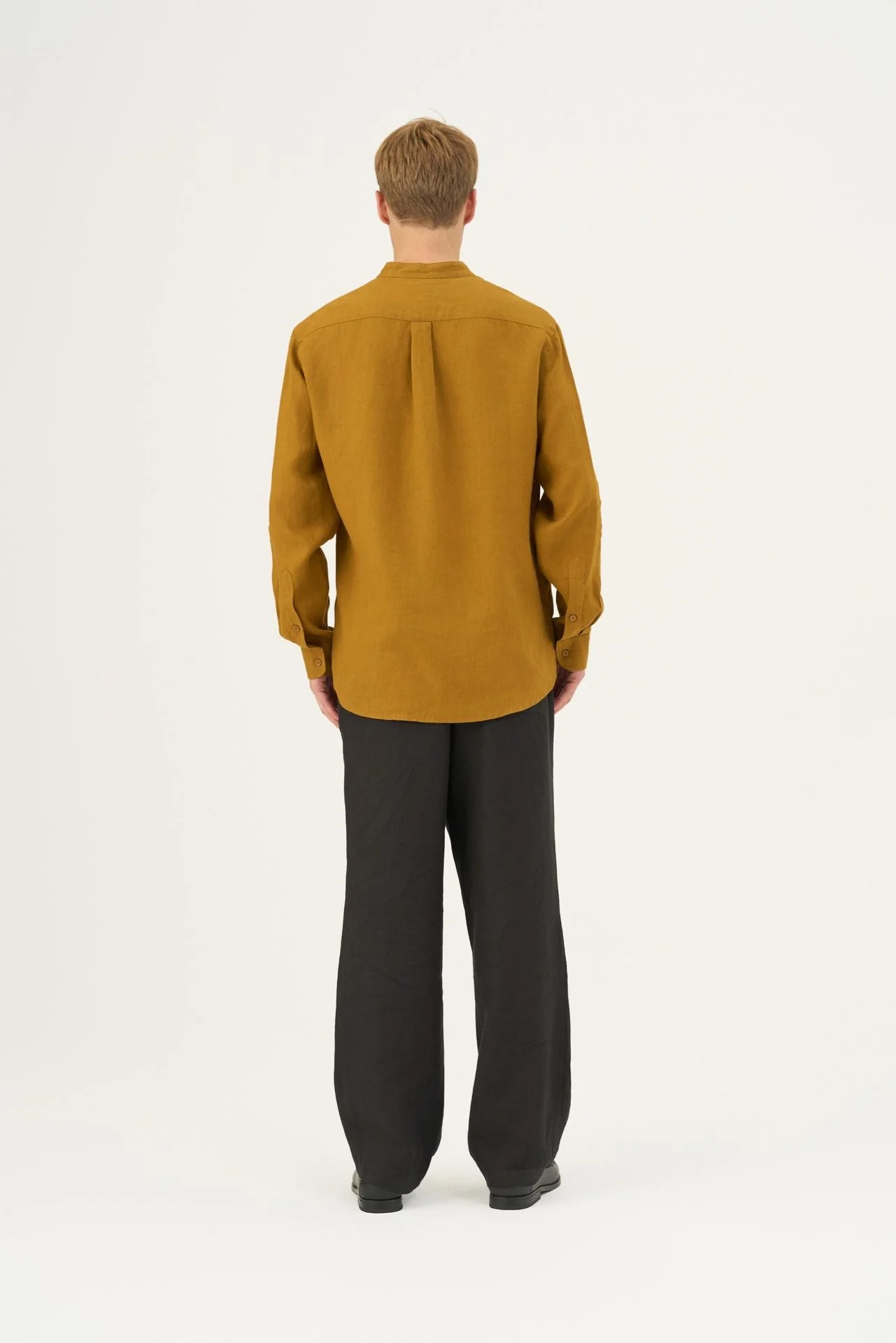 Bronze Linen Snapdragon Shirt - Image 5