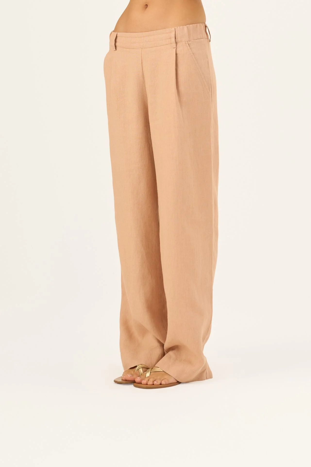 Maple Sugar Linen Willow Trousers - Image 3