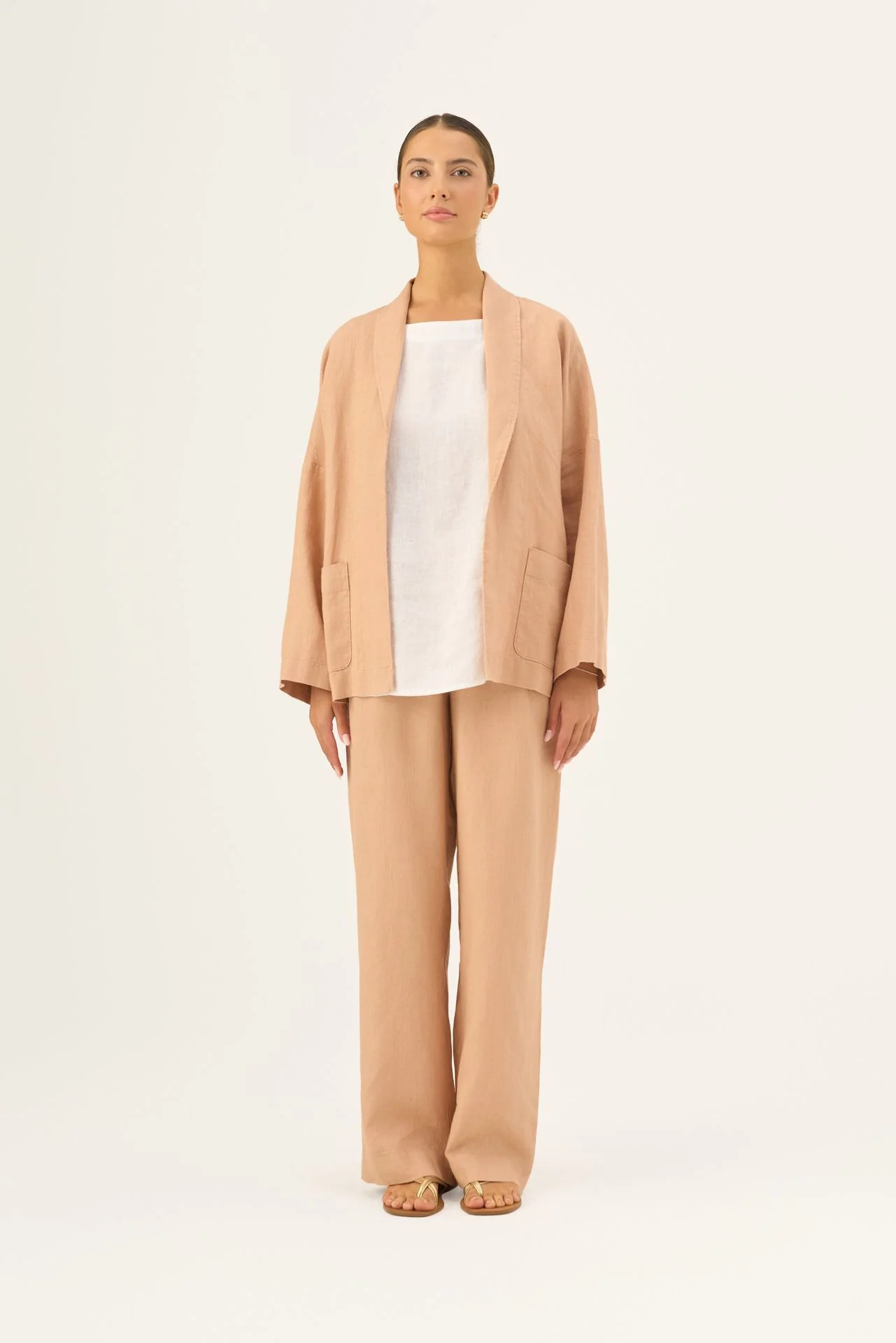 Maple Sugar Linen Willow Trousers - Image 4