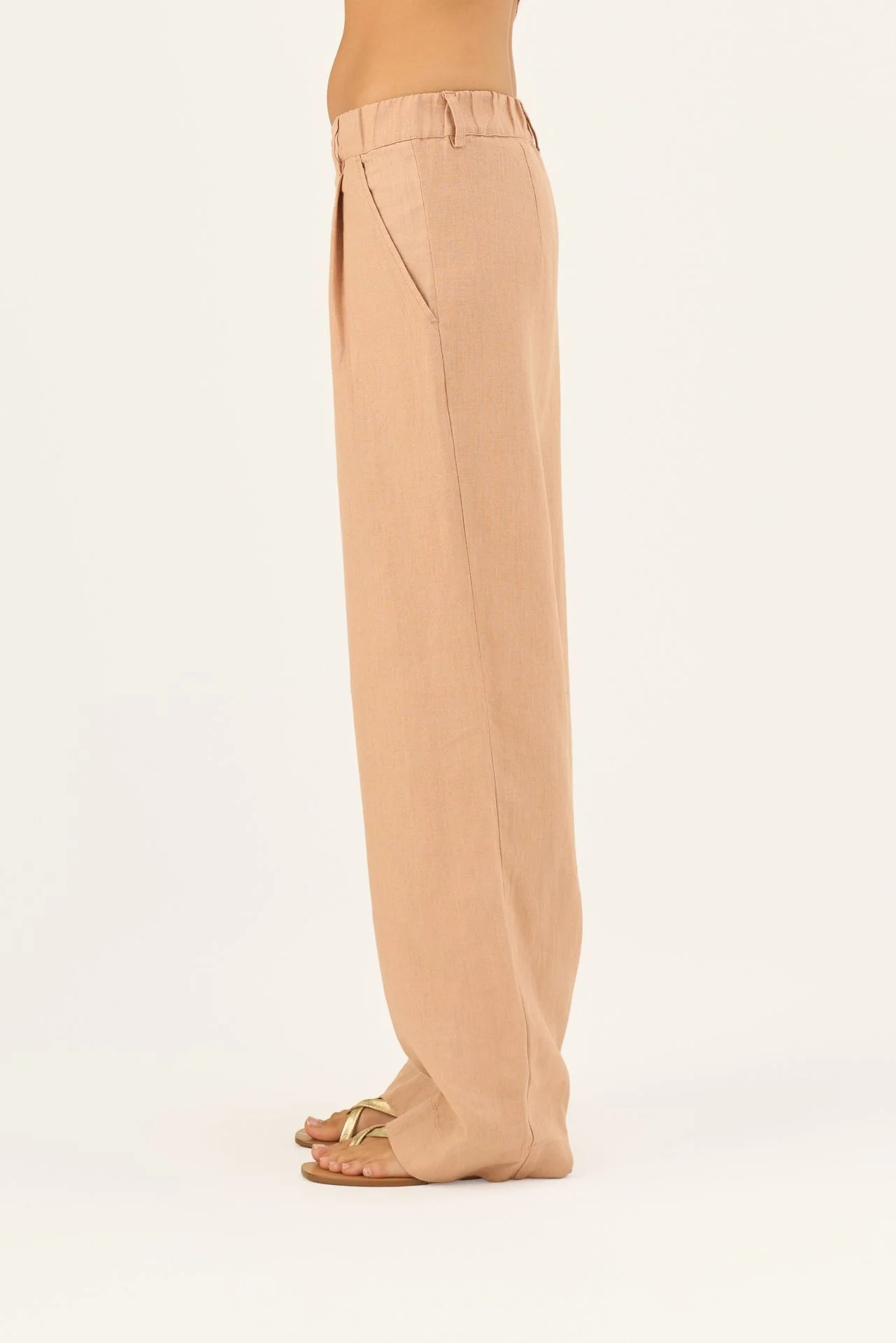 Maple Sugar Linen Willow Trousers - Image 6