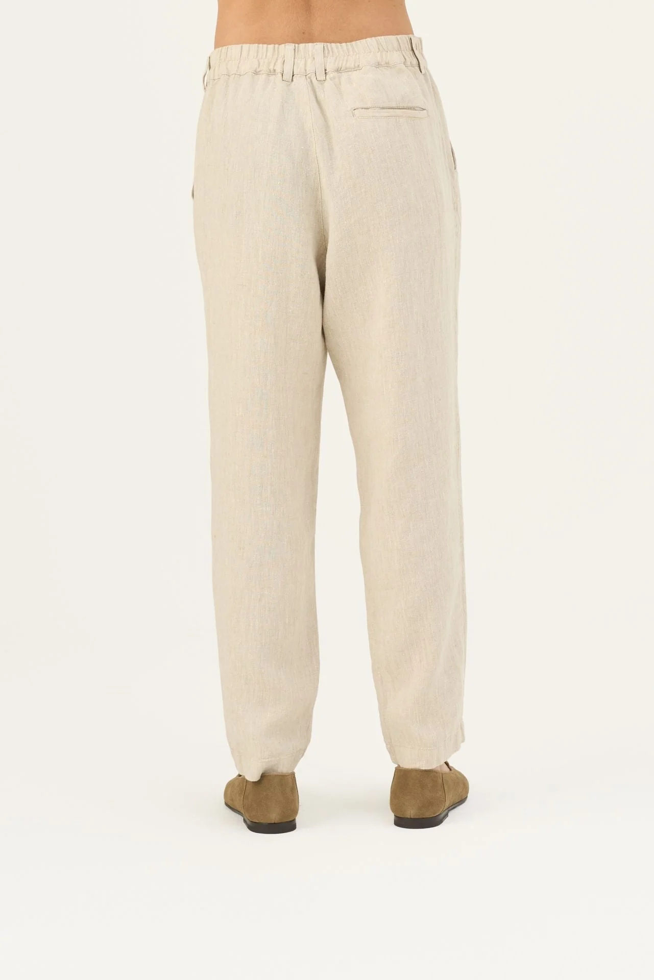 Melange Linen Magnus Trousers - Image 5