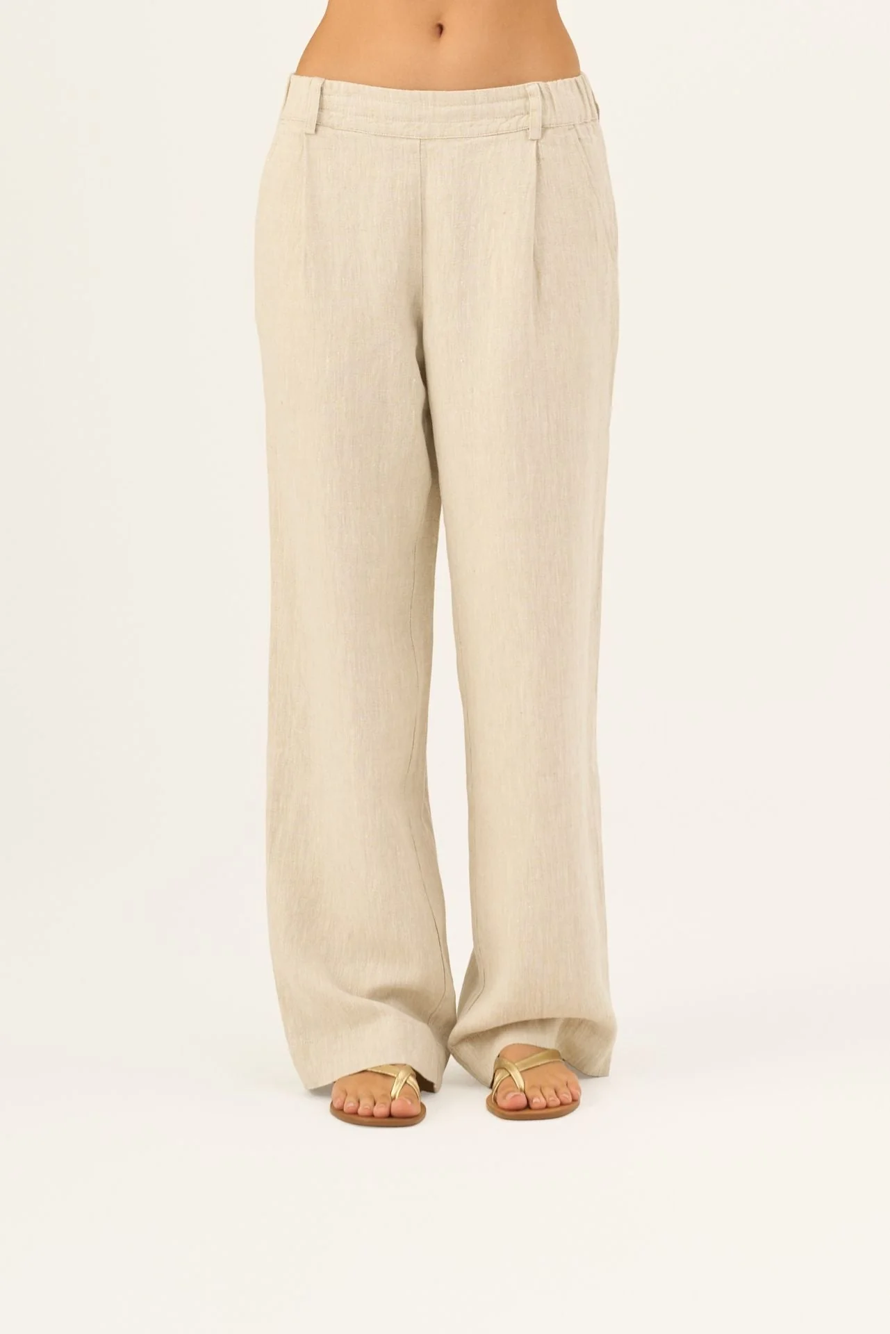 Melange Linen Willow Trousers - Image 5