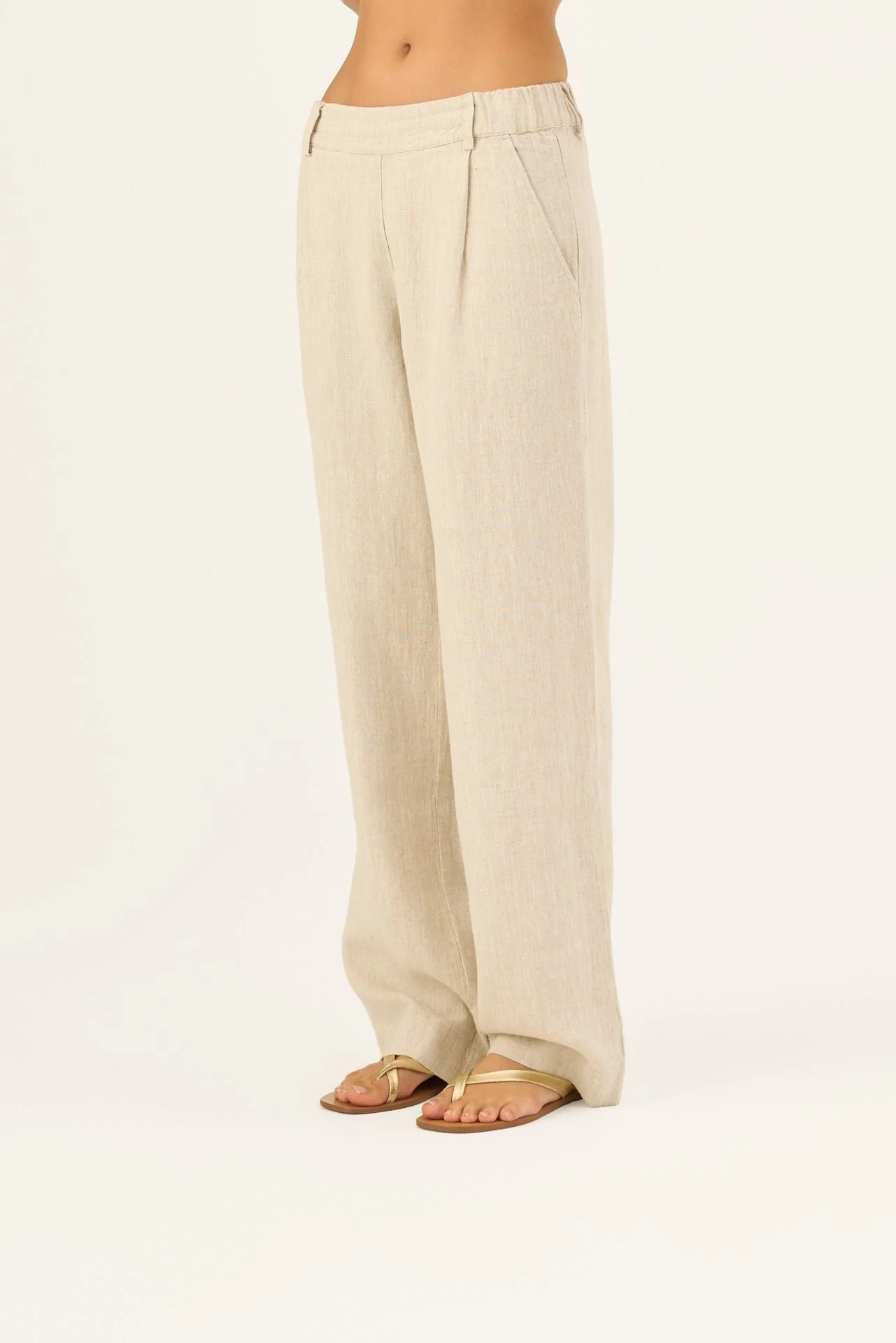 Melange Linen Willow Trousers - Image 6