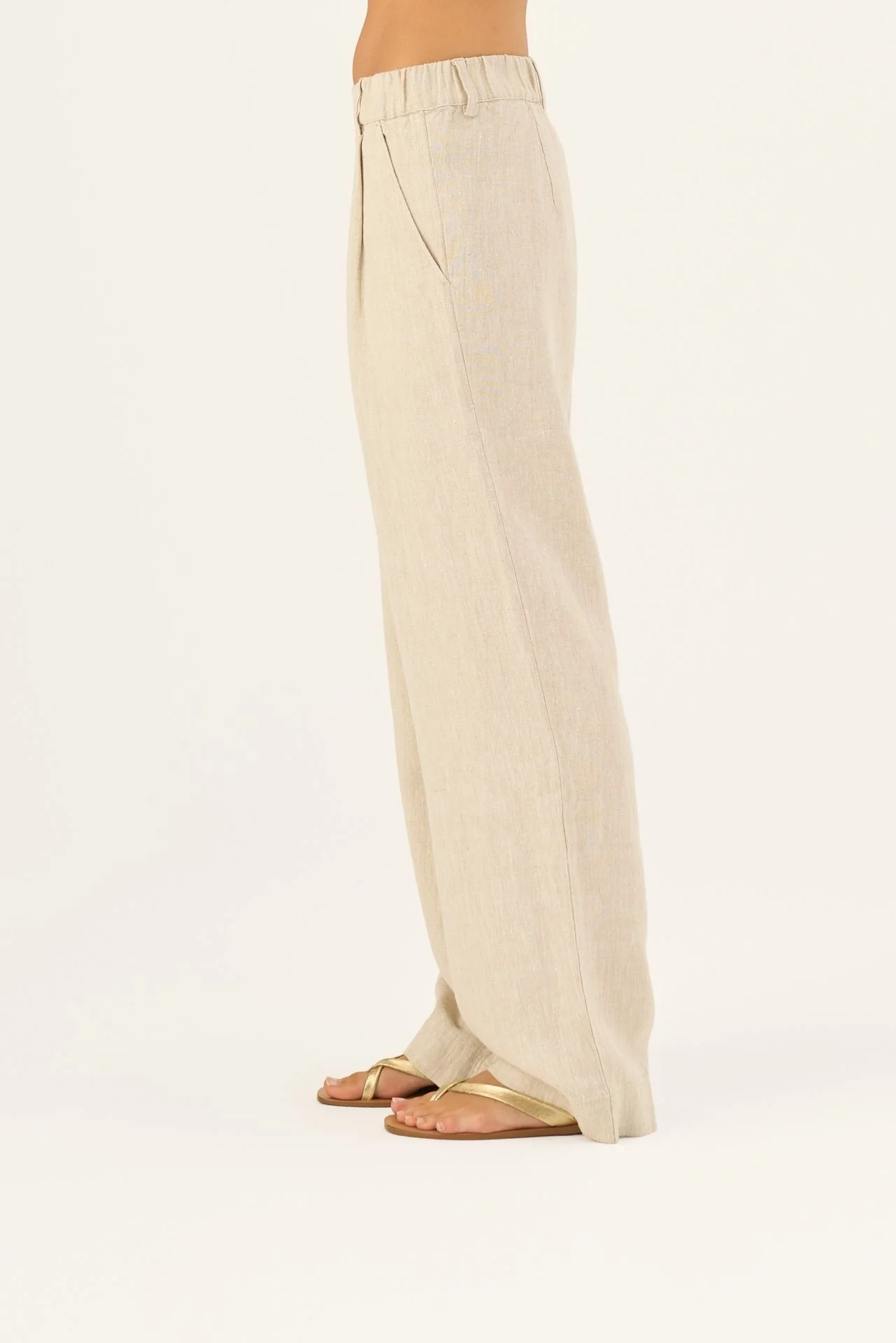 Melange Linen Willow Trousers - Image 7