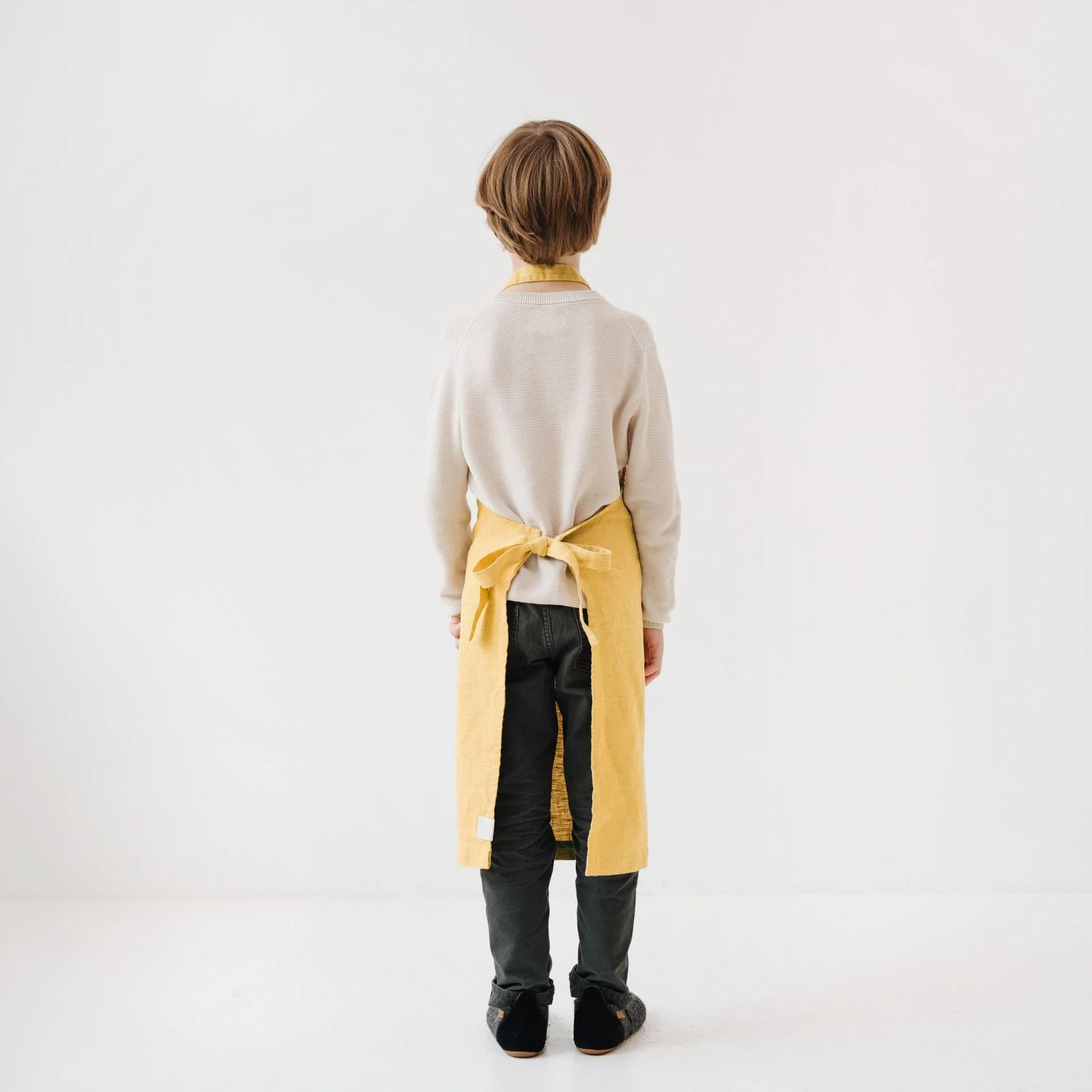 Kids Butter Linen Daily Apron - Image 2
