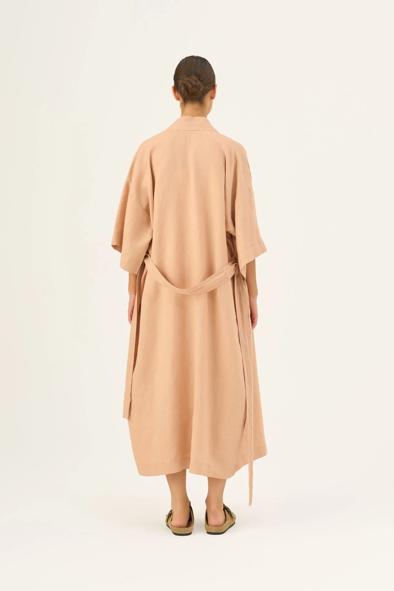 Maple Sugar Linen Summer Bathrobe - Image 4