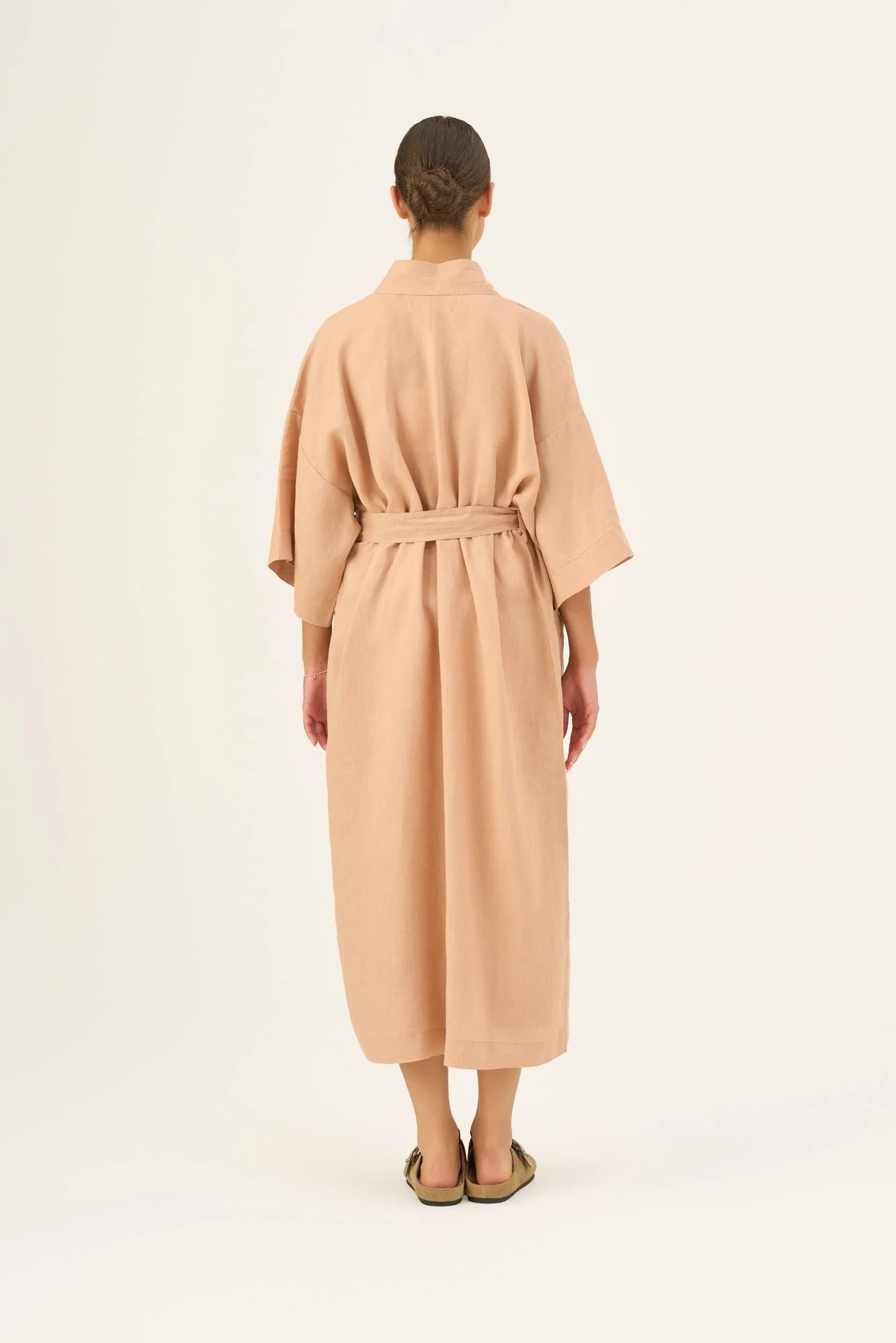 Maple Sugar Linen Summer Bathrobe - Image 6