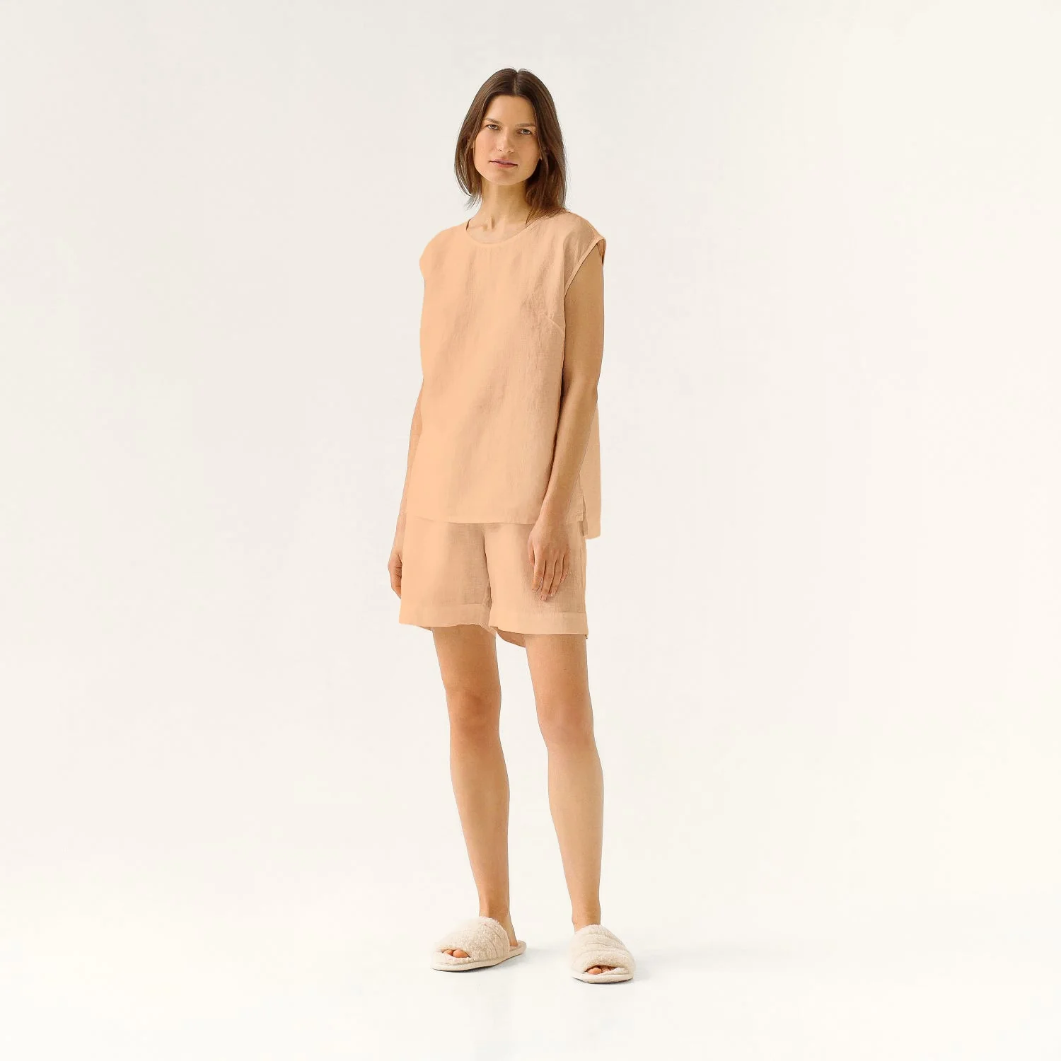 Maple Sugar Linen Verbena Pyjama Set