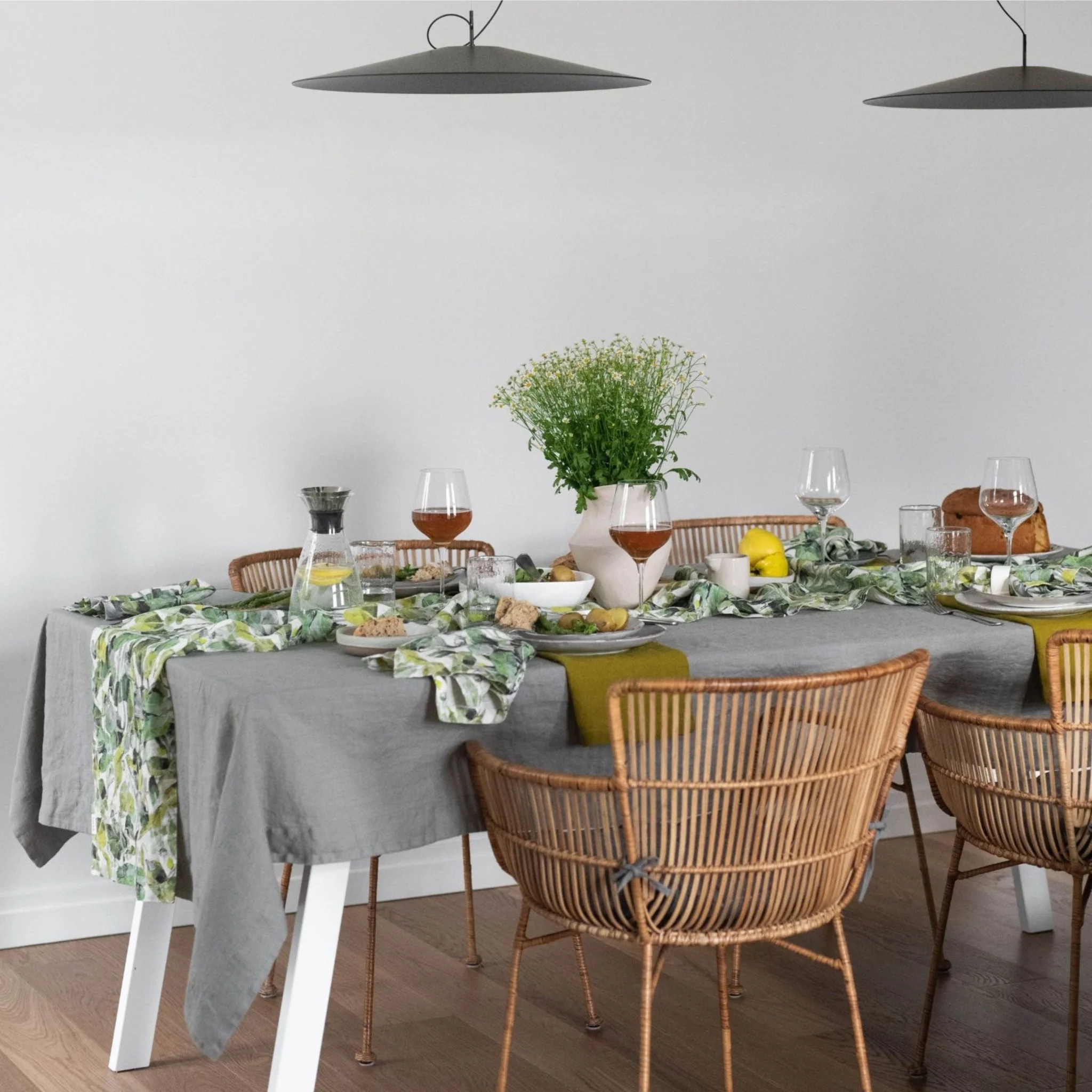 LIMITED EDITION Lotus Linen Table Runner - Image 2