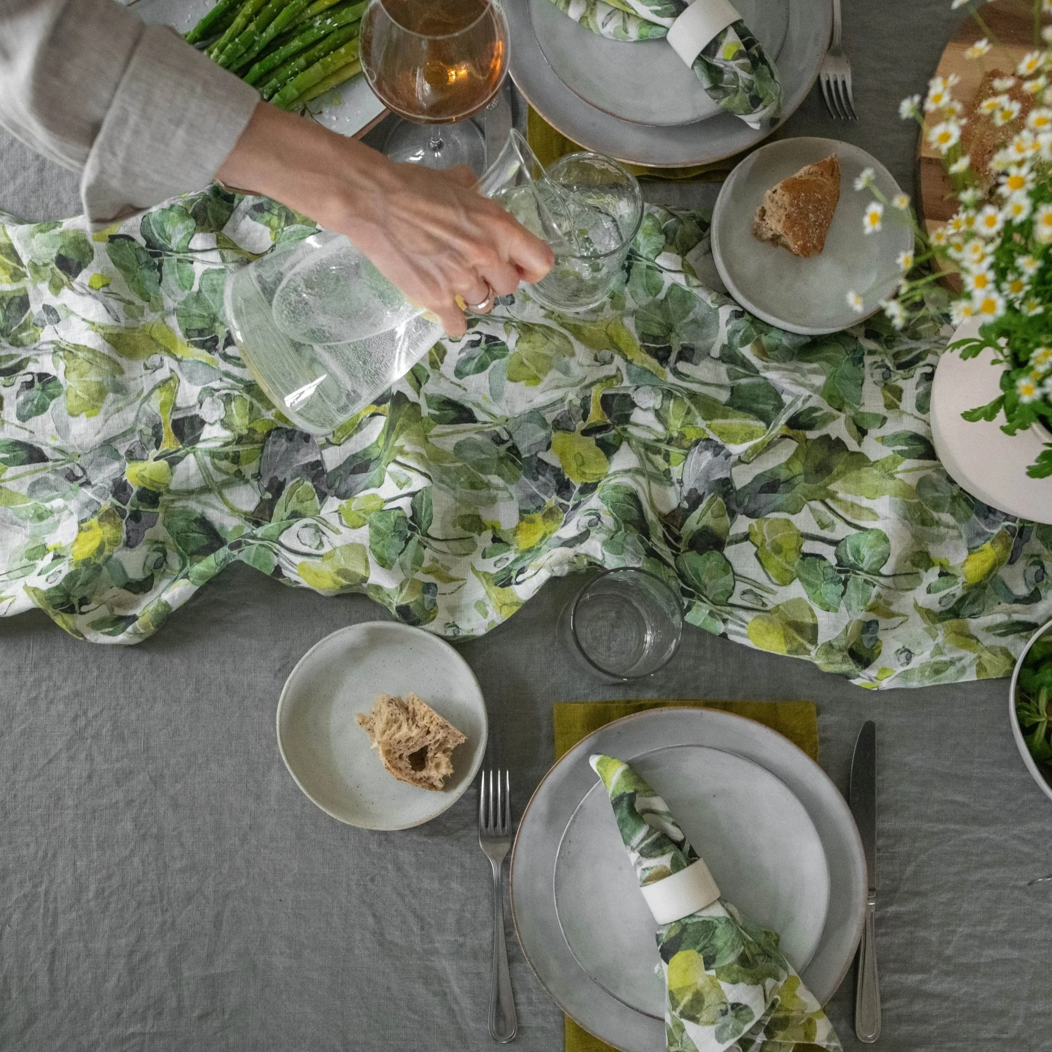 LIMITED EDITION Lotus Linen Table Runner - Image 3