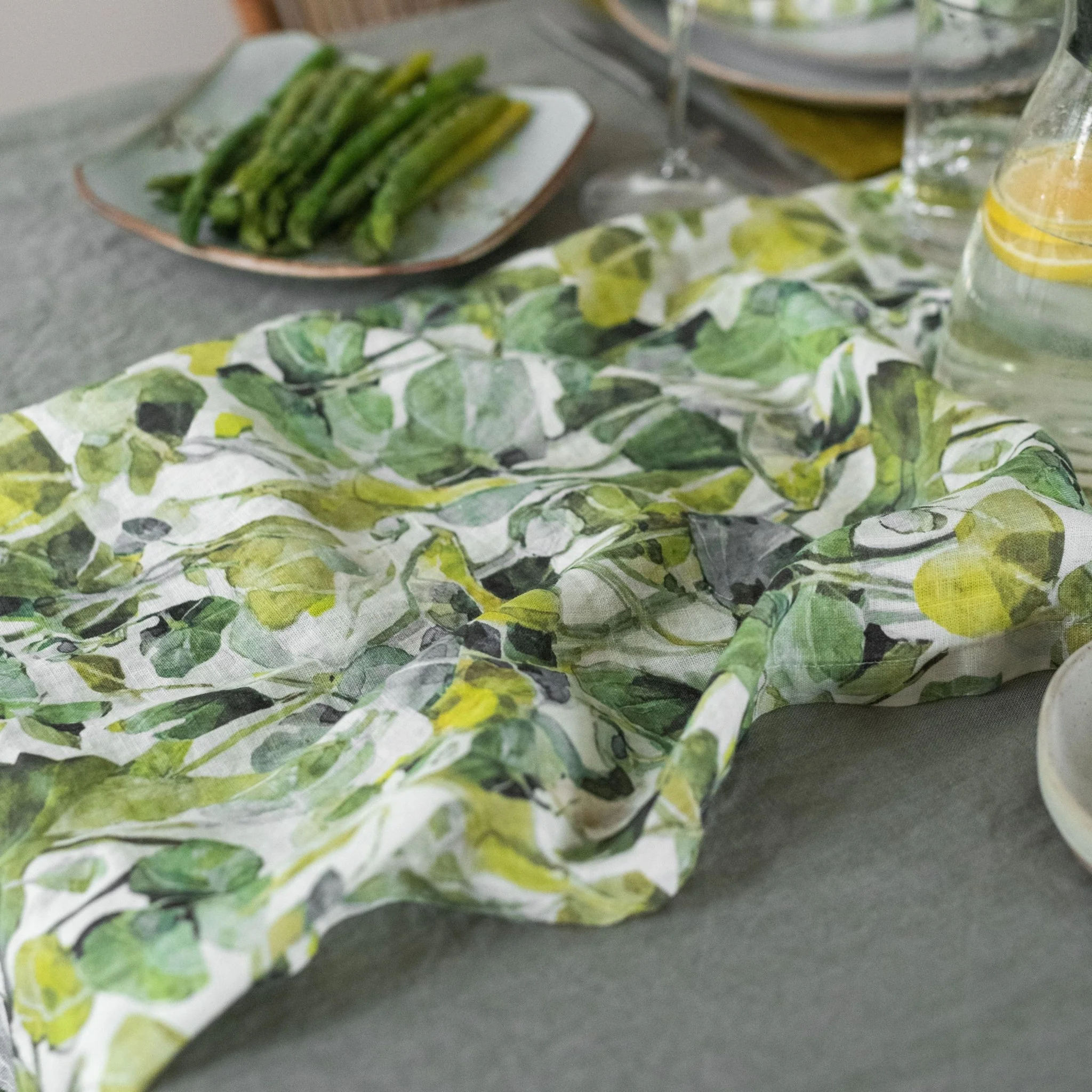 LIMITED EDITION Lotus Linen Table Runner - Image 4