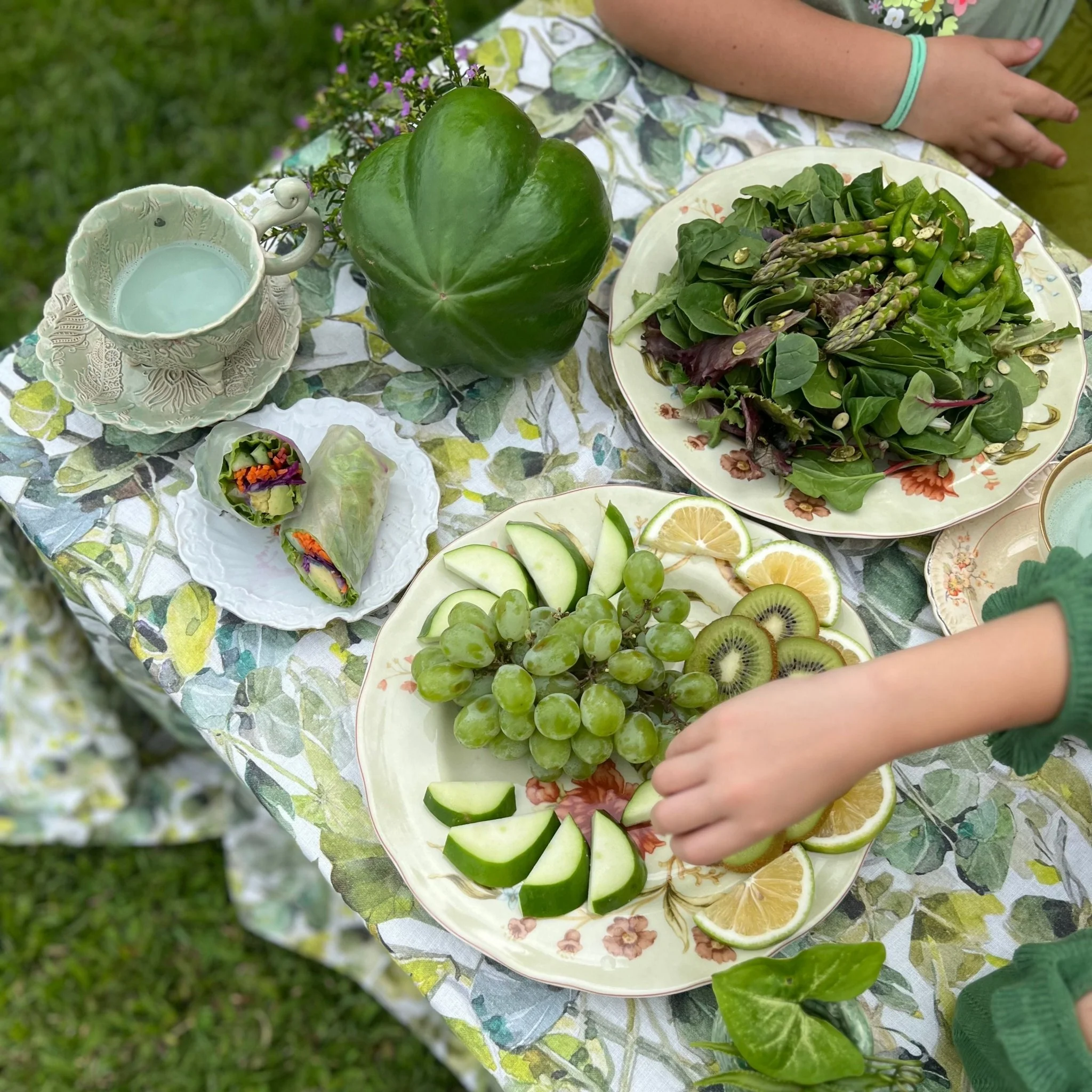 LIMITED EDITION Lotus Linen Tablecloth - Image 2