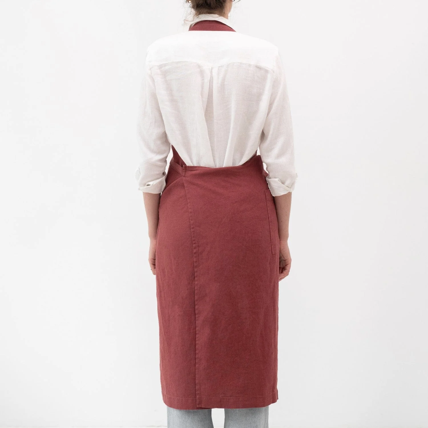 Marsala Linen Chef Apron - Image 3