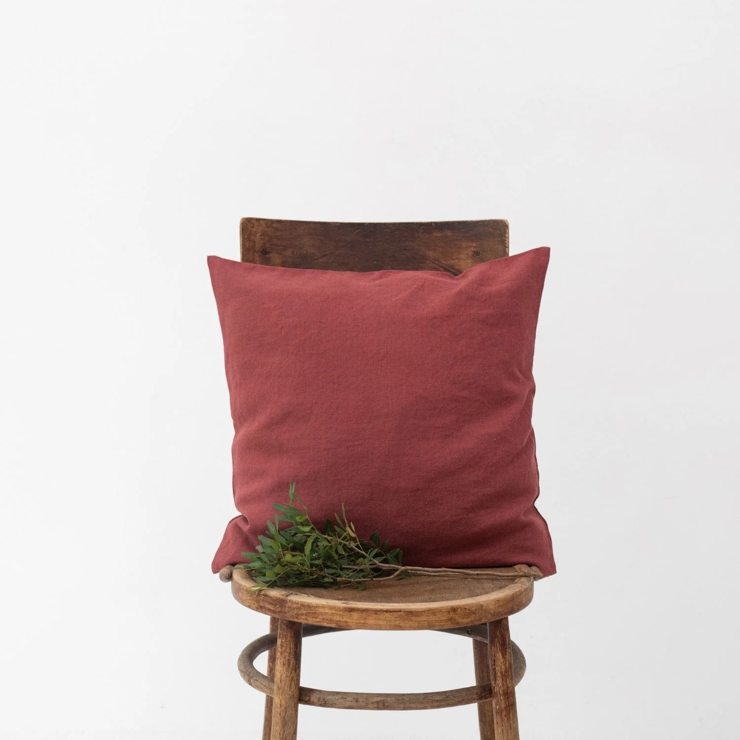 Marsala Linen Cushion Cover