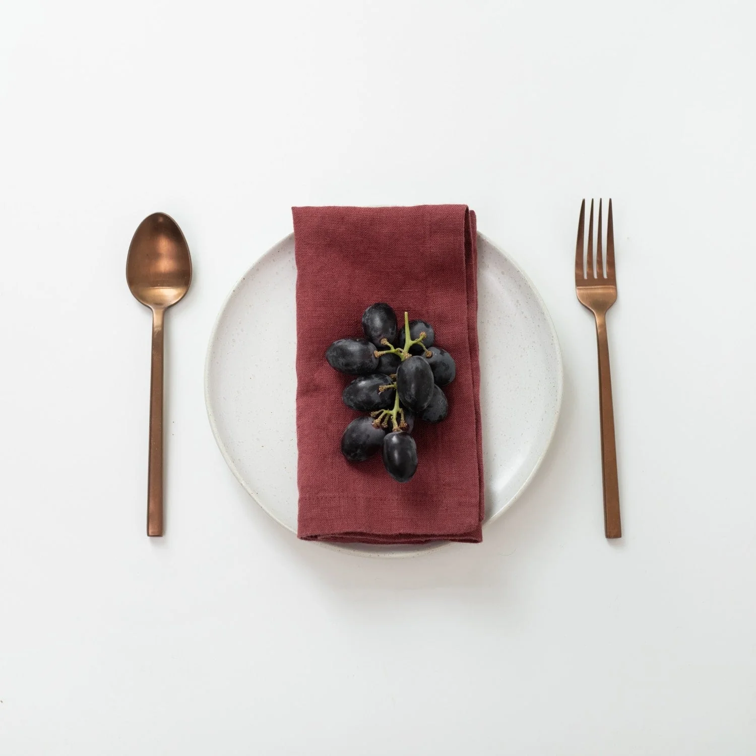 Marsala Linen Napkins Set of 2