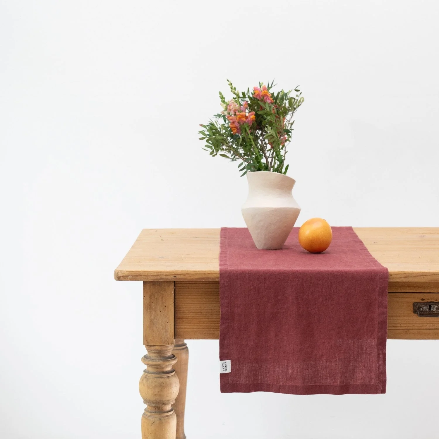 Marsala Linen Table Runner - Image 2