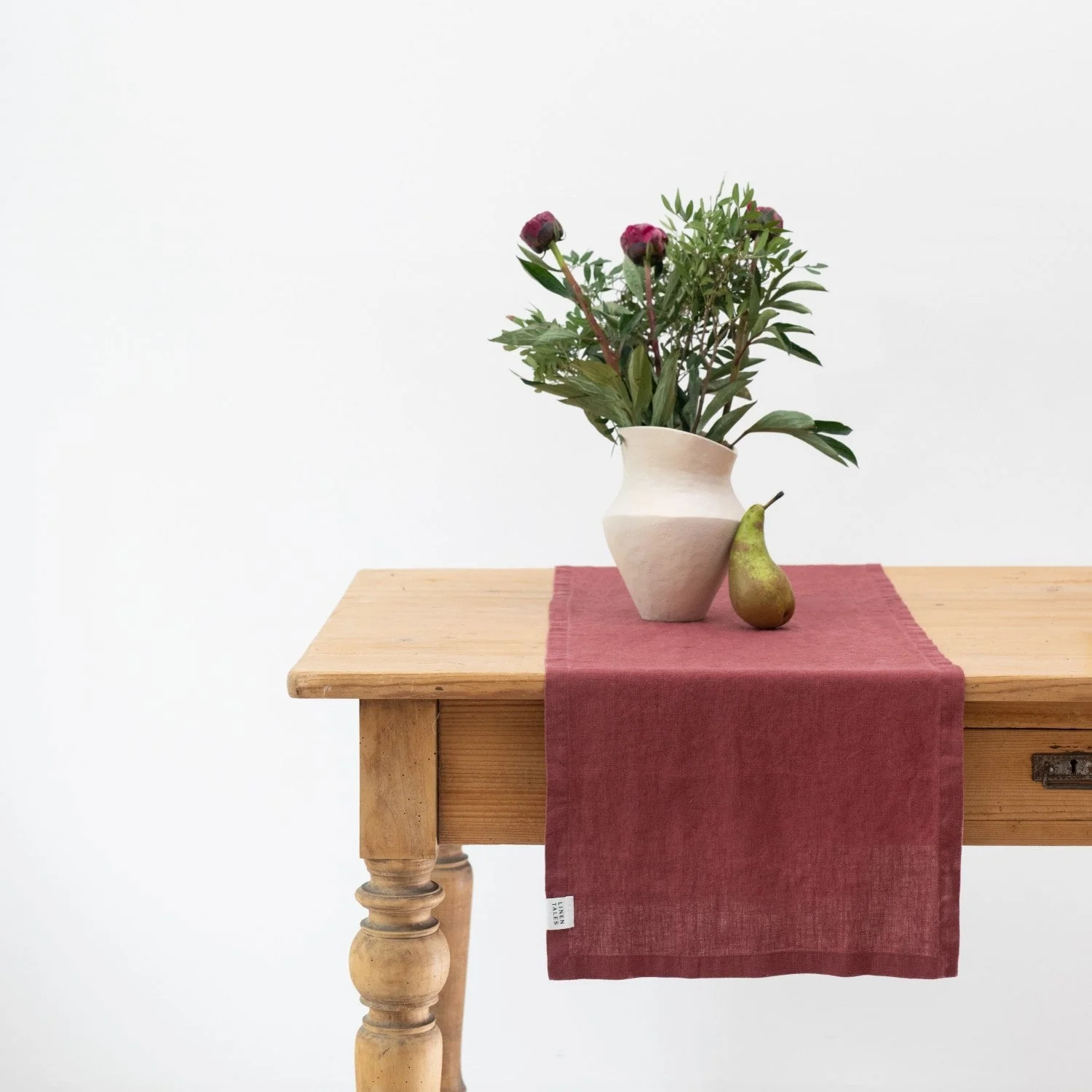 Marsala Linen Table Runner - Image 3