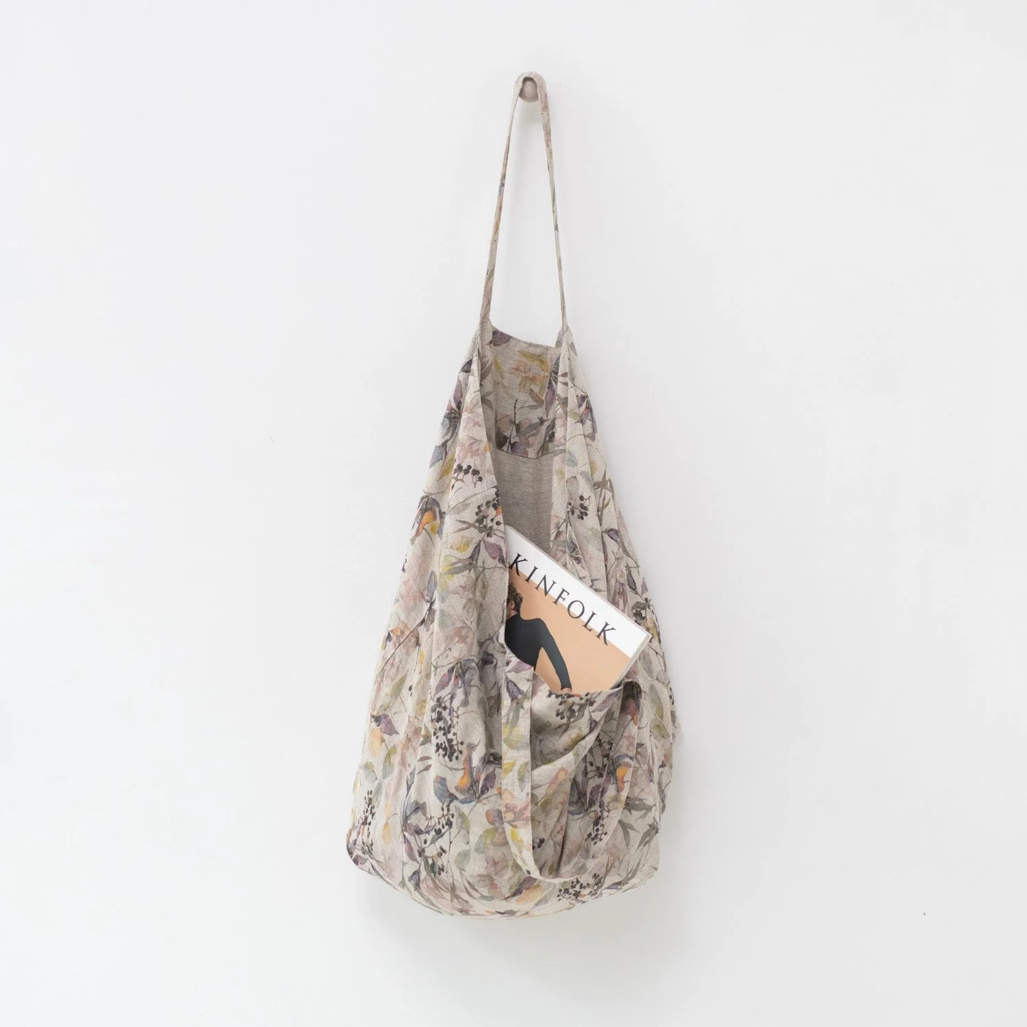 Meadow on Natural Linen Big Bag - Image 2