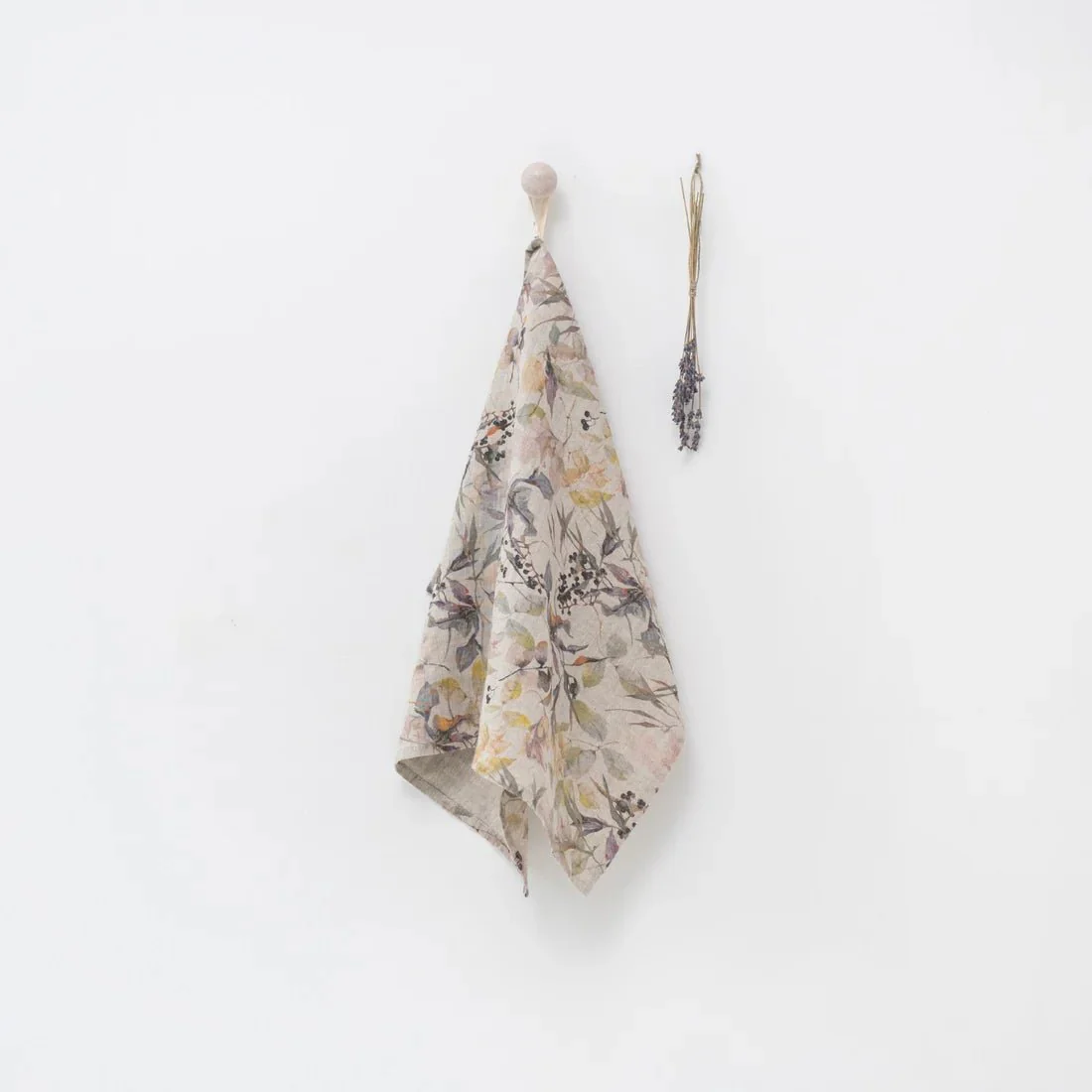 Meadow on Natural Linen Kitchen Towel