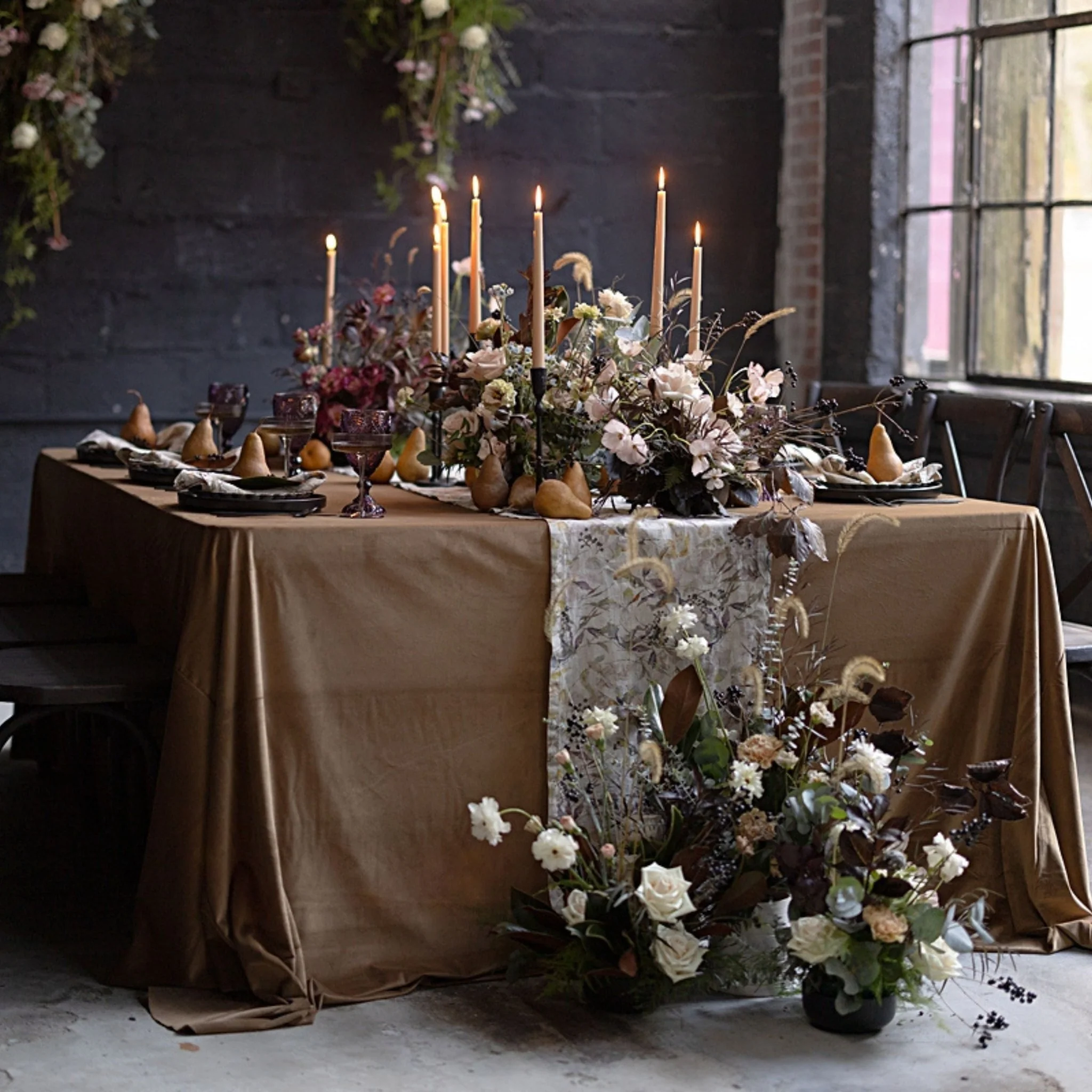Meadow on Natural Linen Table Runner - Image 2