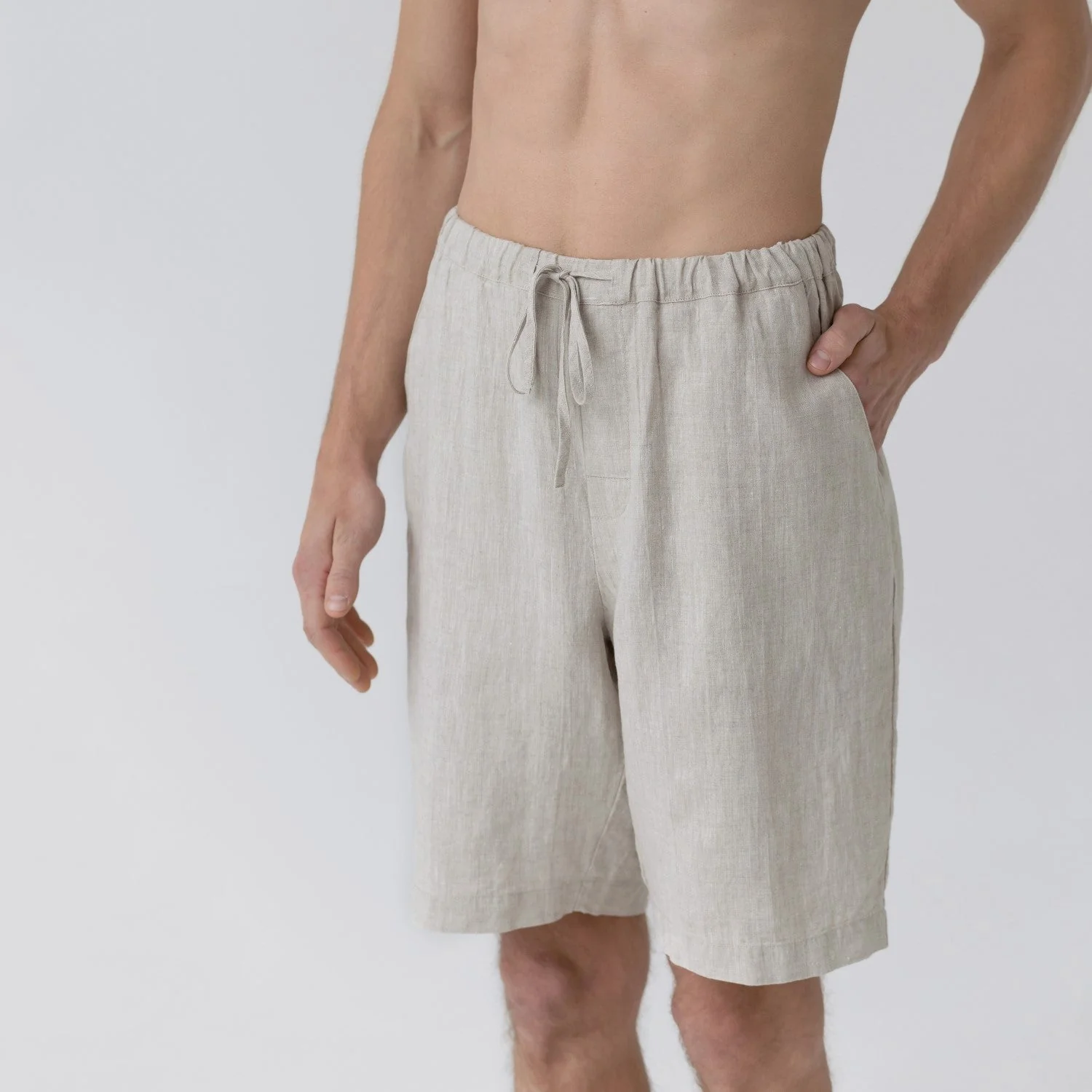 Melange Linen Fern Pyjama Set - Image 3