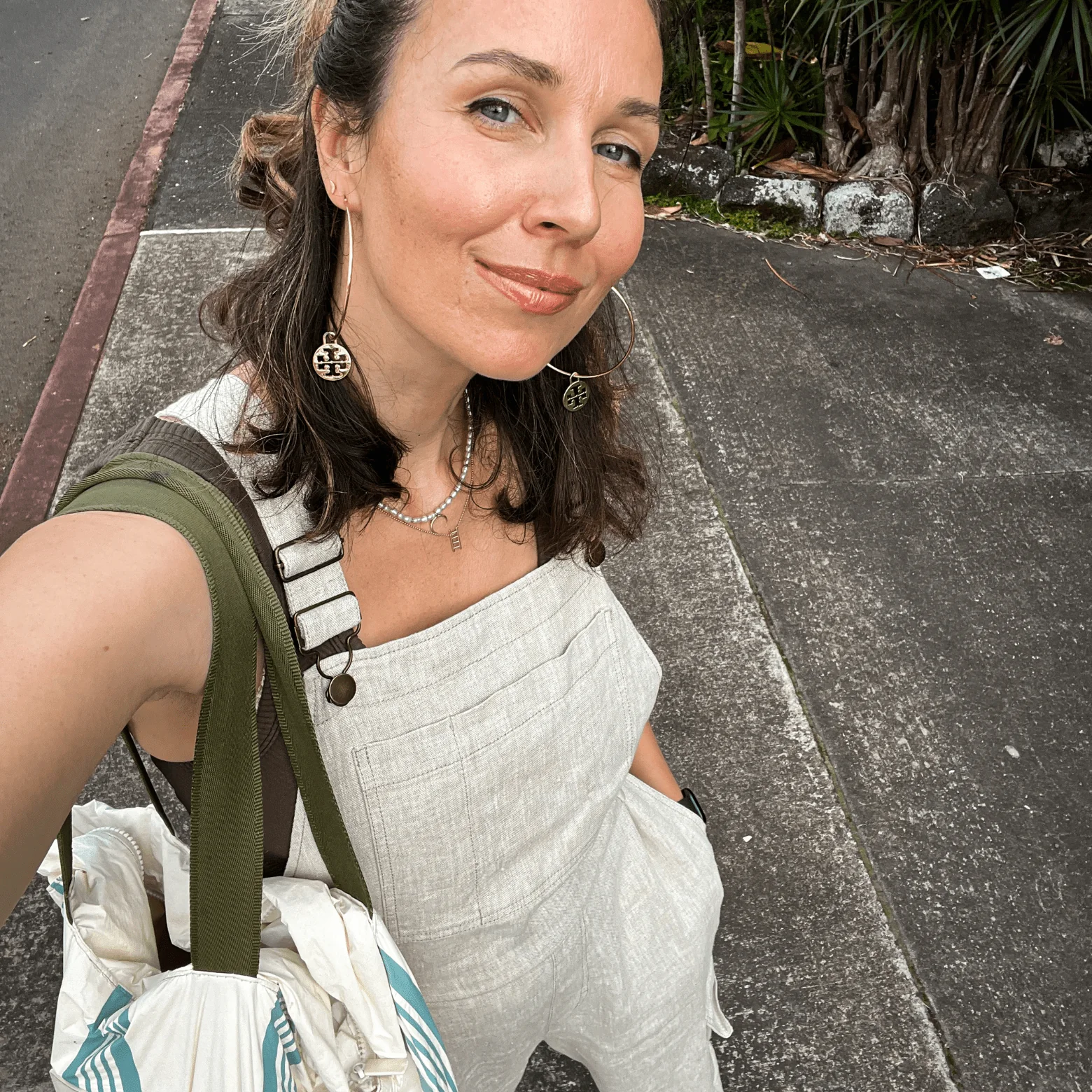 Melange Linen Elm Overalls - Image 5