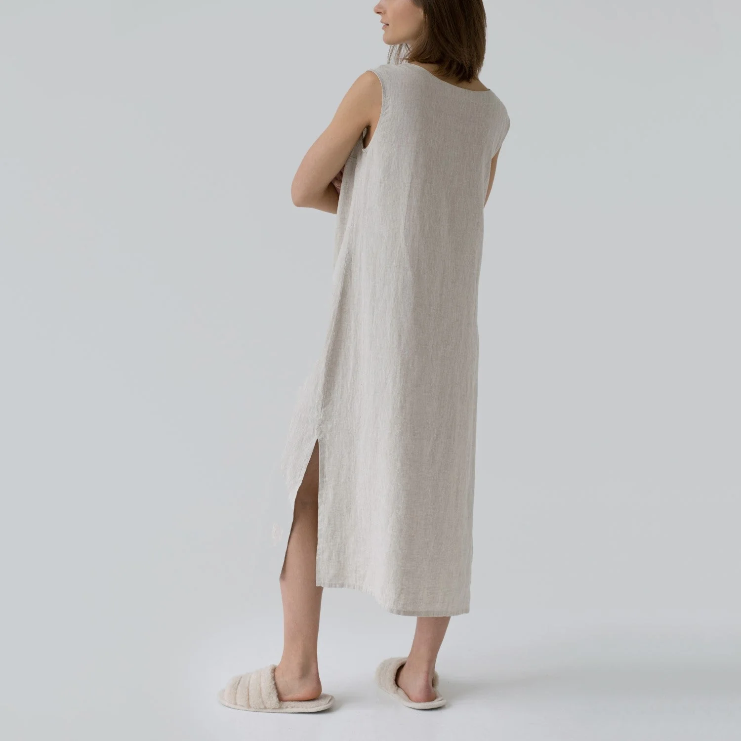 Melange Linen Nasturtium Nightdress - Image 5