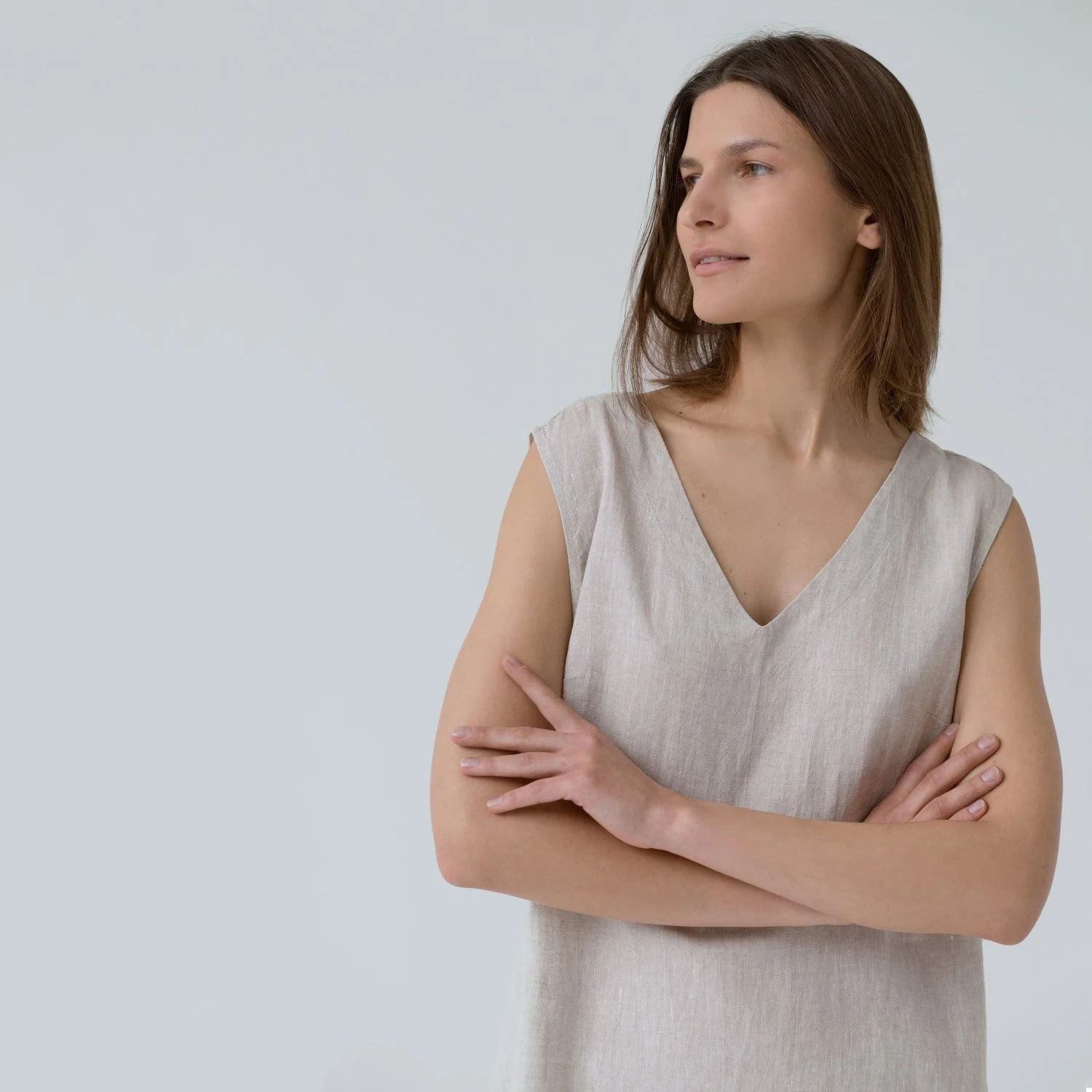 Melange Linen Nasturtium Nightdress - Image 6